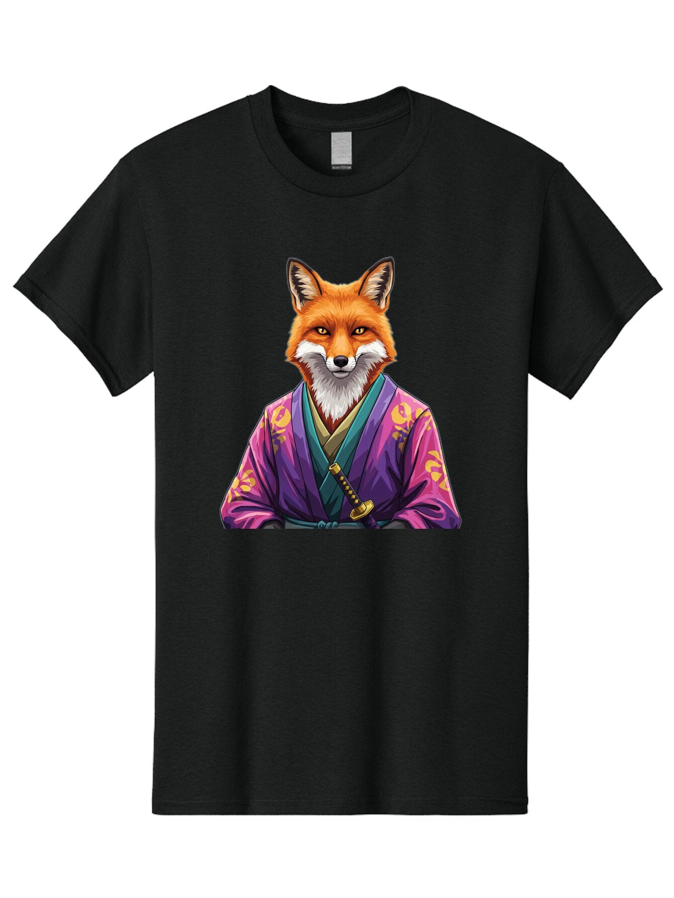 Fox-In-Kimono-1 Men'S Graphic Tee, 100% Cotton, Comfortable Casual Summer Wear, Machine Washable, Vintage Camera, Old Camera, Antique Camera, Black Camera, Classic Photography, Photography Equipment, Nostalgic Device, Film Camera, Camera Art Baq838 12