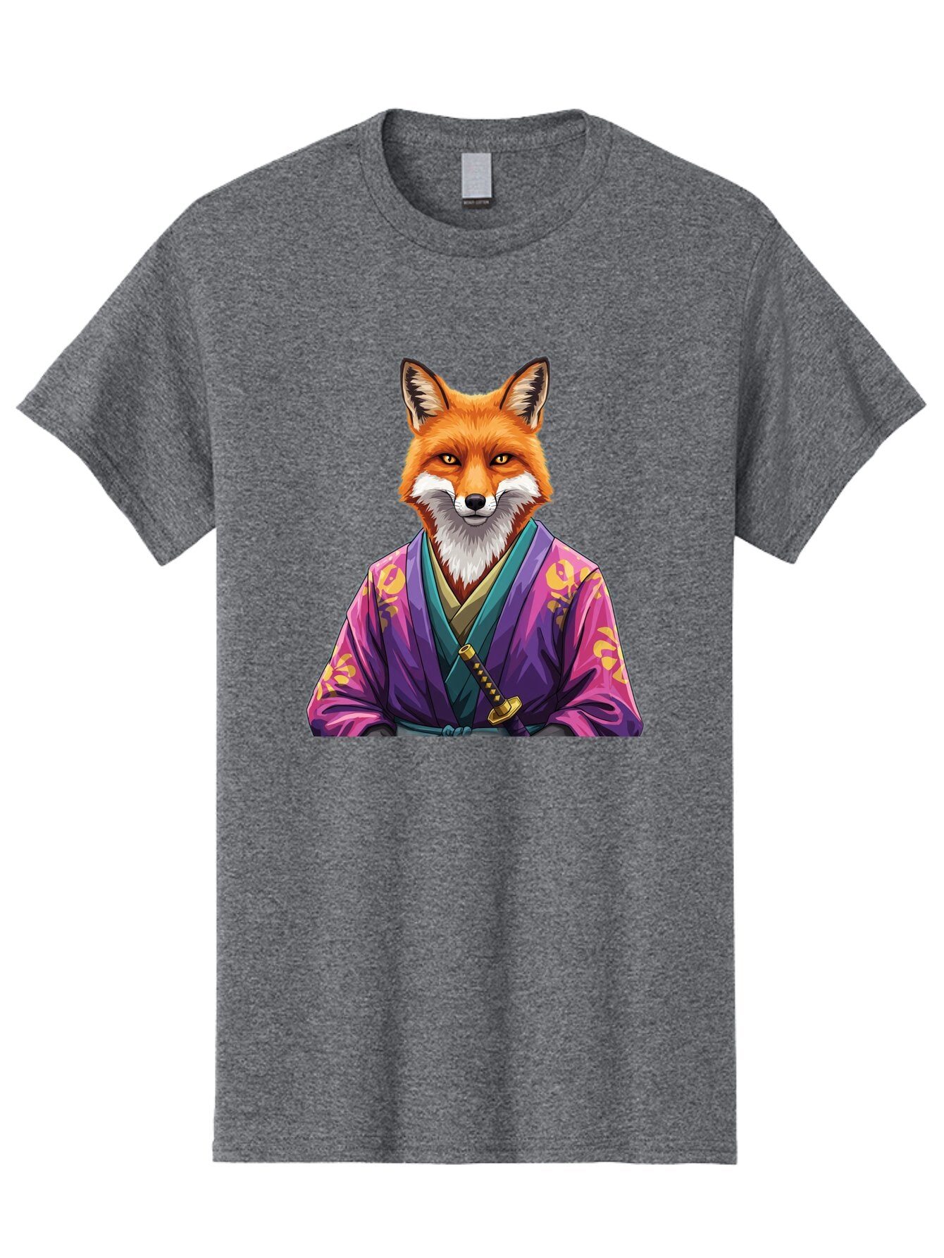 Fox-In-Kimono-1 Men'S Graphic Tee, 100% Cotton, Comfortable Casual Summer Wear, Machine Washable, Vintage Camera, Old Camera, Antique Camera, Black Camera, Classic Photography, Photography Equipment, Nostalgic Device, Film Camera, Camera Art Baq838 4
