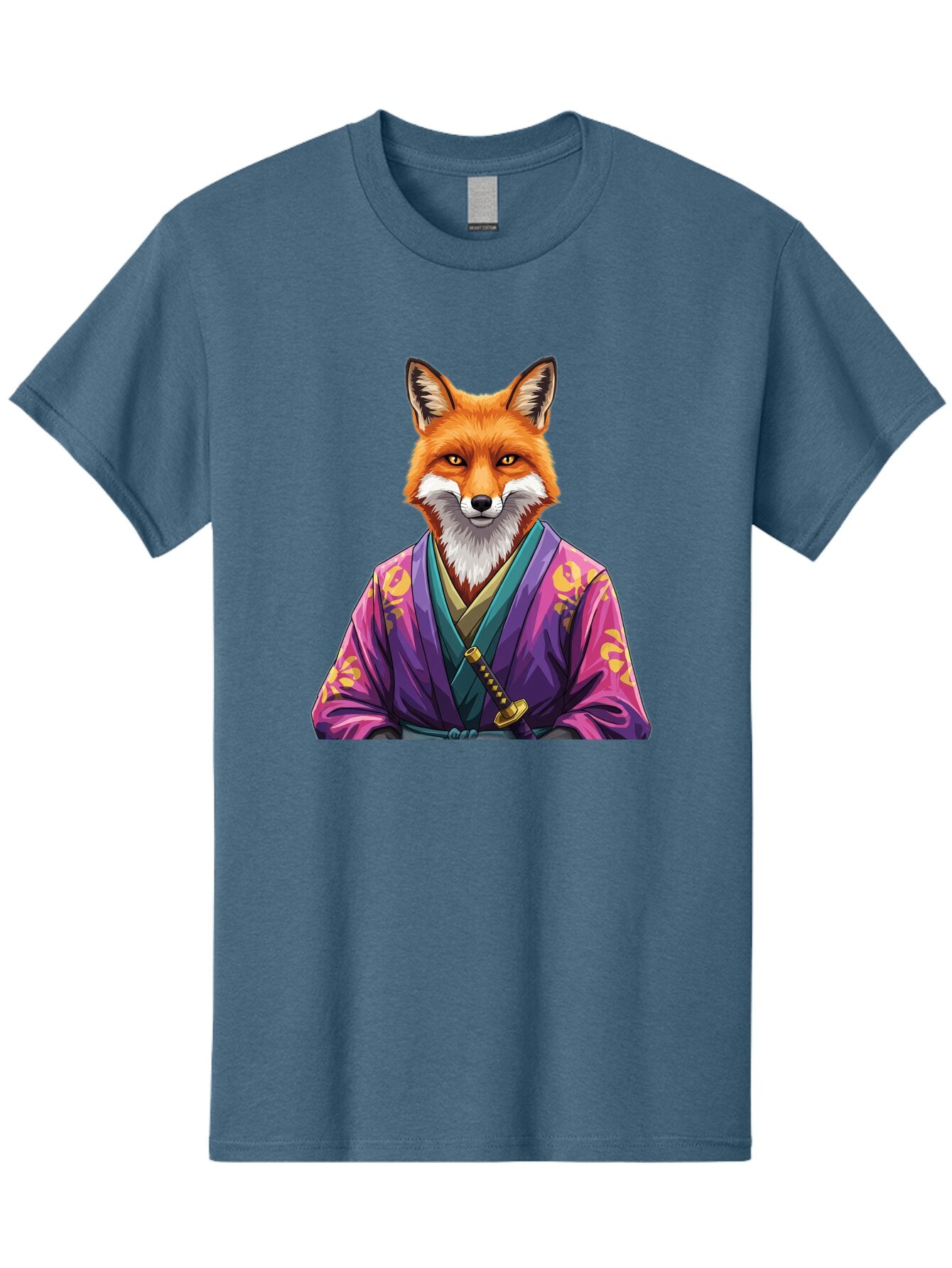 Fox-In-Kimono-1 Men'S Graphic Tee, 100% Cotton, Comfortable Casual Summer Wear, Machine Washable, Vintage Camera, Old Camera, Antique Camera, Black Camera, Classic Photography, Photography Equipment, Nostalgic Device, Film Camera, Camera Art Baq838 2
