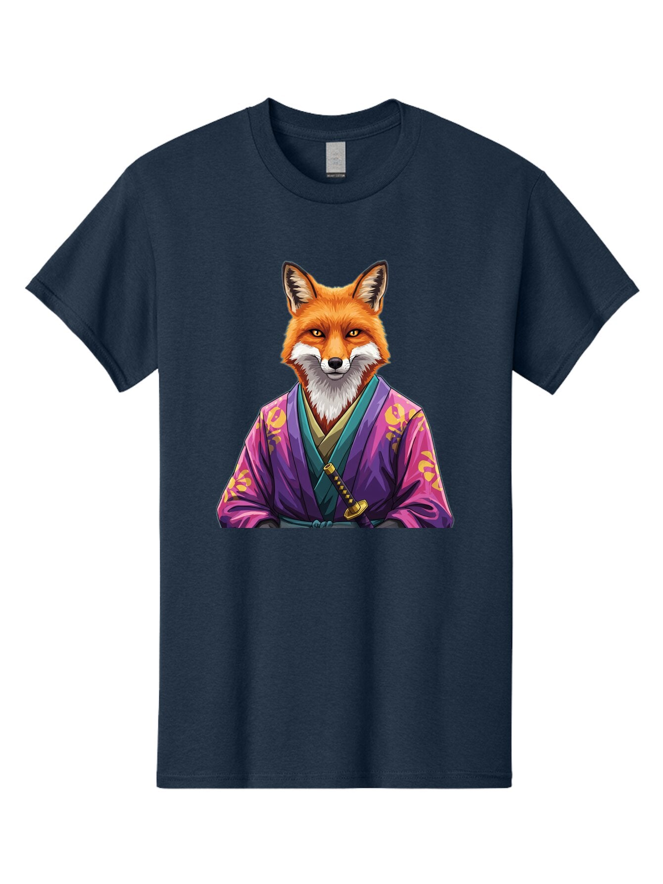 Fox-In-Kimono-1 Men'S Graphic Tee, 100% Cotton, Comfortable Casual Summer Wear, Machine Washable, Vintage Camera, Old Camera, Antique Camera, Black Camera, Classic Photography, Photography Equipment, Nostalgic Device, Film Camera, Camera Art Baq838 1