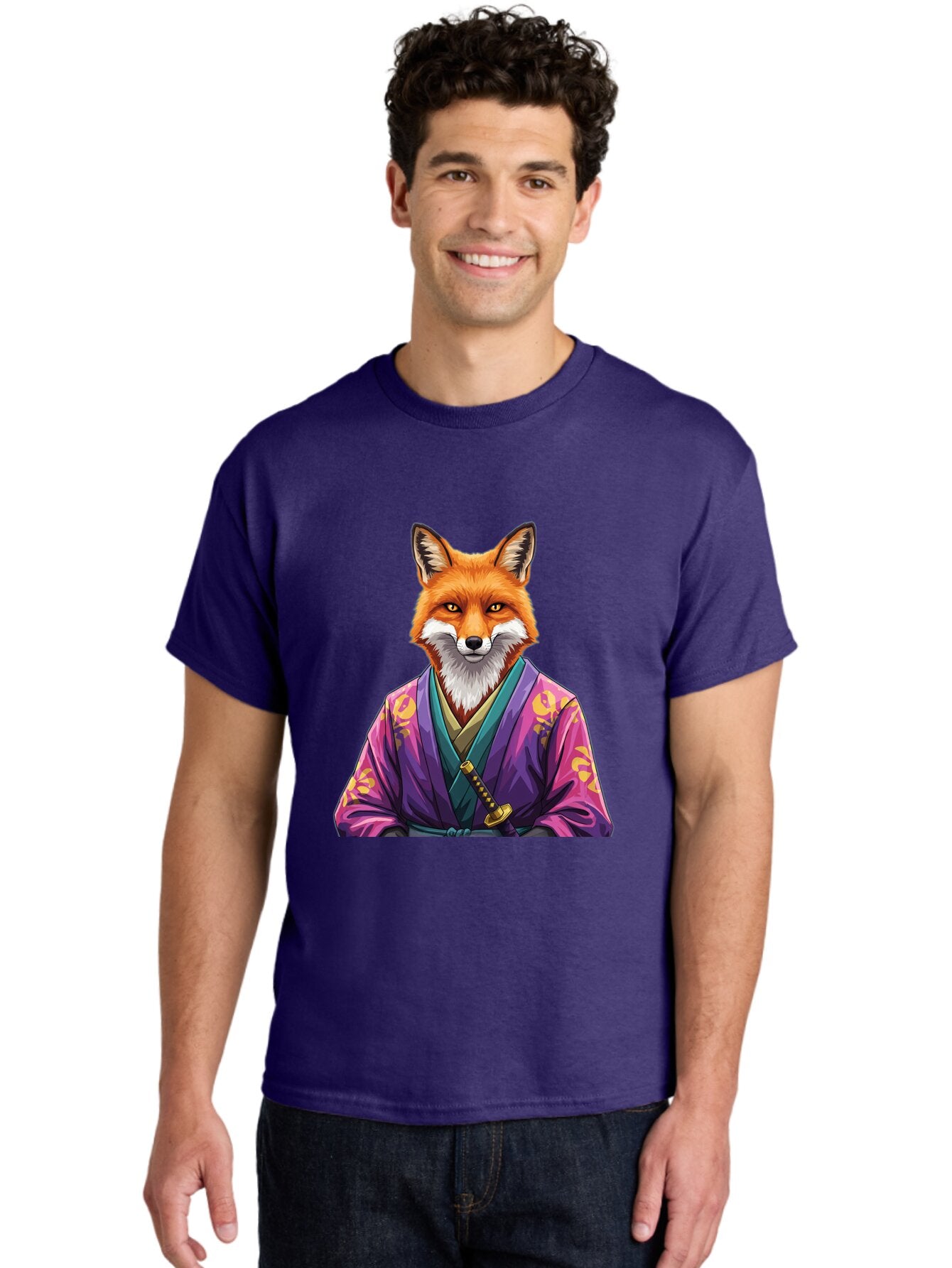 Fox-In-Kimono-1 Men'S Graphic Tee, 100% Cotton, Comfortable Casual Summer Wear, Machine Washable, Vintage Camera, Old Camera, Antique Camera, Black Camera, Classic Photography, Photography Equipment, Nostalgic Device, Film Camera, Camera Art Baq838 25