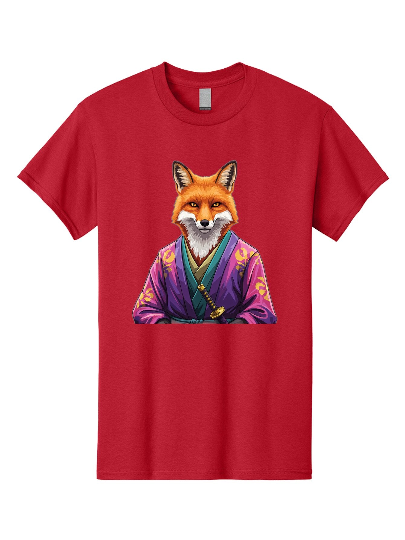 Fox-In-Kimono-1 Men'S Graphic Tee, 100% Cotton, Comfortable Casual Summer Wear, Machine Washable, Vintage Camera, Old Camera, Antique Camera, Black Camera, Classic Photography, Photography Equipment, Nostalgic Device, Film Camera, Camera Art Baq838 3