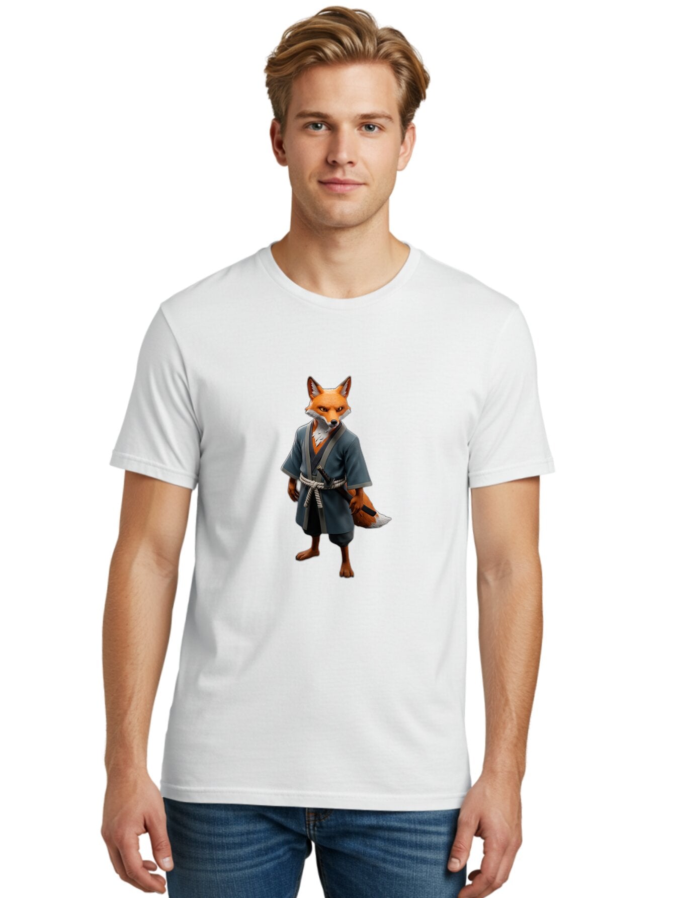 Fox-In-Kimono-3 Men'S Graphic Tee, 100% Cotton, Comfortable Casual Summer Wear, Machine Washable, Vintage Camera, Old Camera, Antique Camera, Black Camera, Classic Photography, Photography Equipment, Nostalgic Device, Film Camera, Camera Art Baq840 24