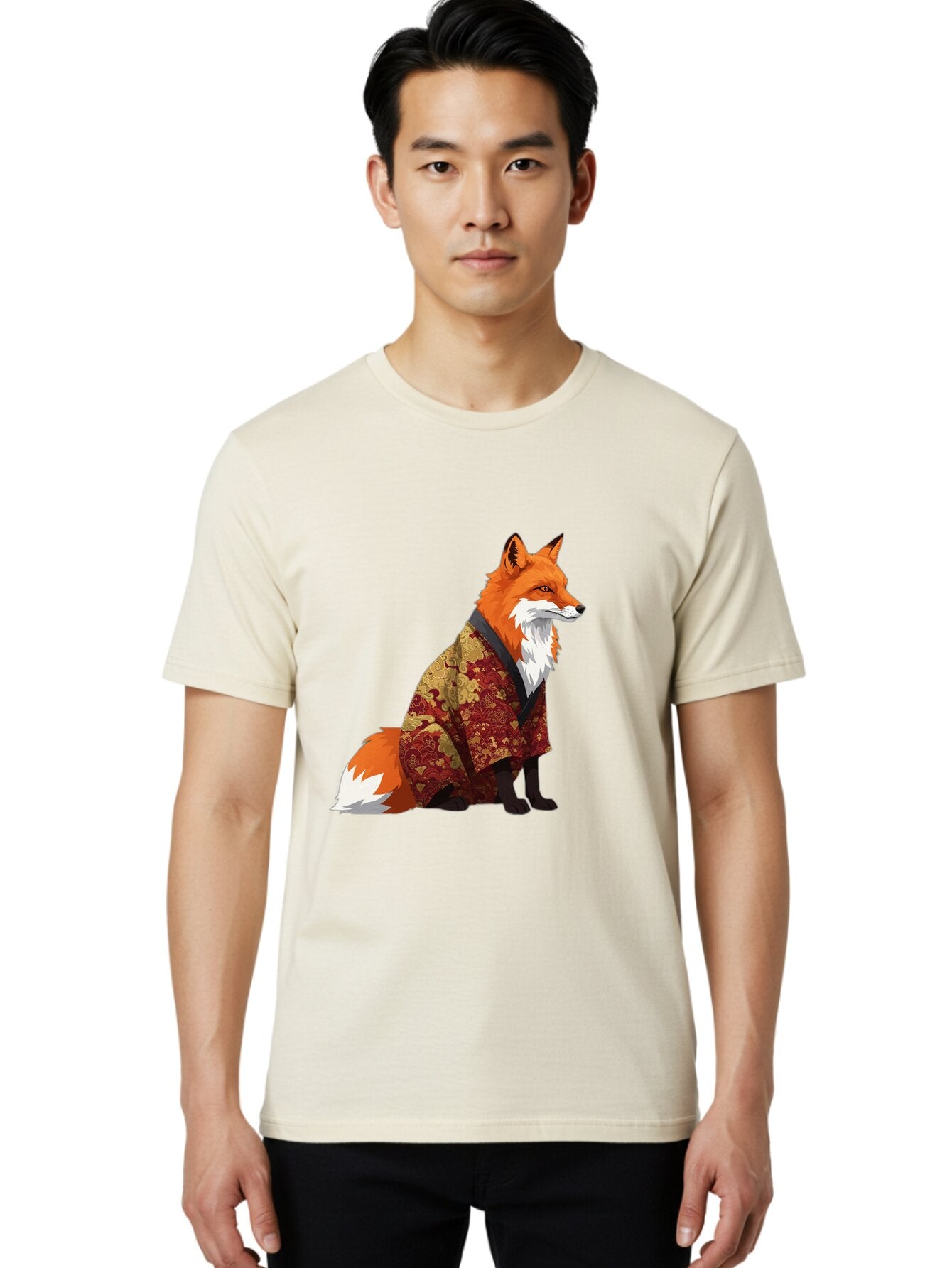Fox-In-Kimono Men'S Graphic Tee, 100% Cotton, Comfortable Casual Summer Wear, Machine Washable, Vintage Camera, Old Camera, Antique Camera, Black Camera, Classic Photography, Photography Equipment, Nostalgic Device, Film Camera, Camera Art Baq841 25