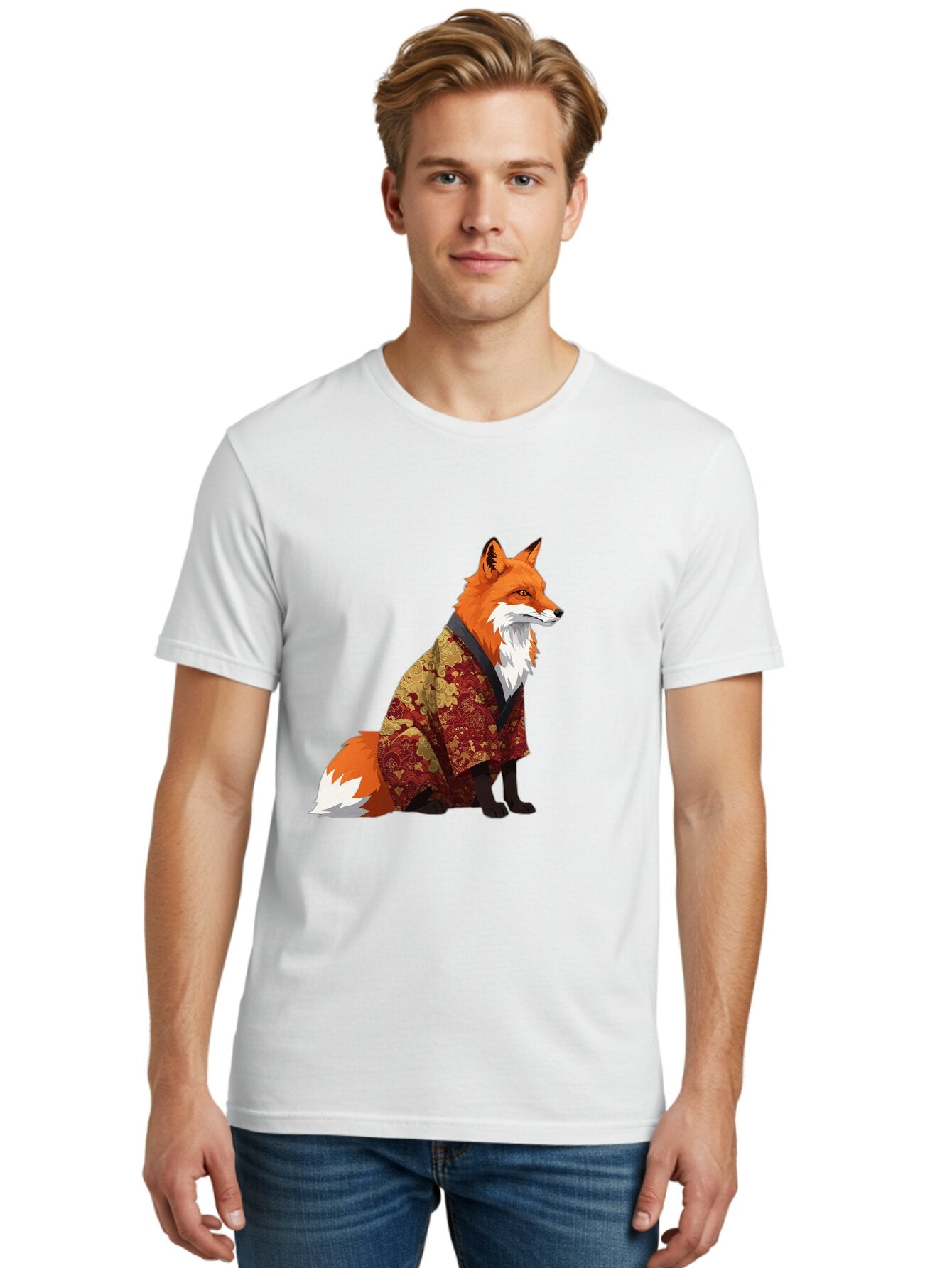 Fox-In-Kimono Men'S Graphic Tee, 100% Cotton, Comfortable Casual Summer Wear, Machine Washable, Vintage Camera, Old Camera, Antique Camera, Black Camera, Classic Photography, Photography Equipment, Nostalgic Device, Film Camera, Camera Art Baq841 24