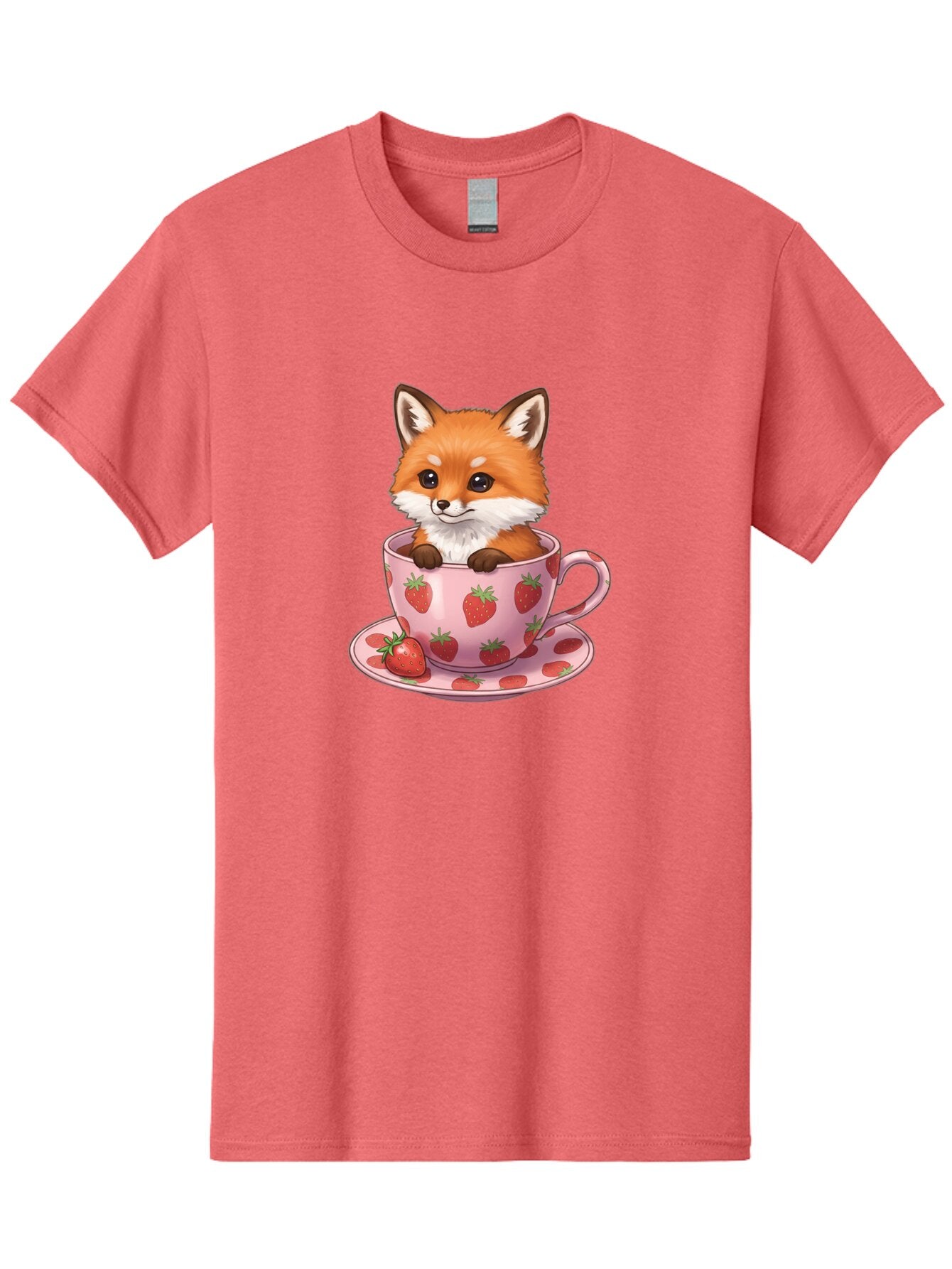 Fox-In-Strawberry-Tea-Cup Men'S Graphic Tee, 100% Cotton, Comfortable Casual Summer Wear, Machine Washable, Vintage Camera, Old Camera, Antique Camera, Black Camera, Classic Photography, Photography Equipment, Nostalgic Device, Film Camera, Baq844 3