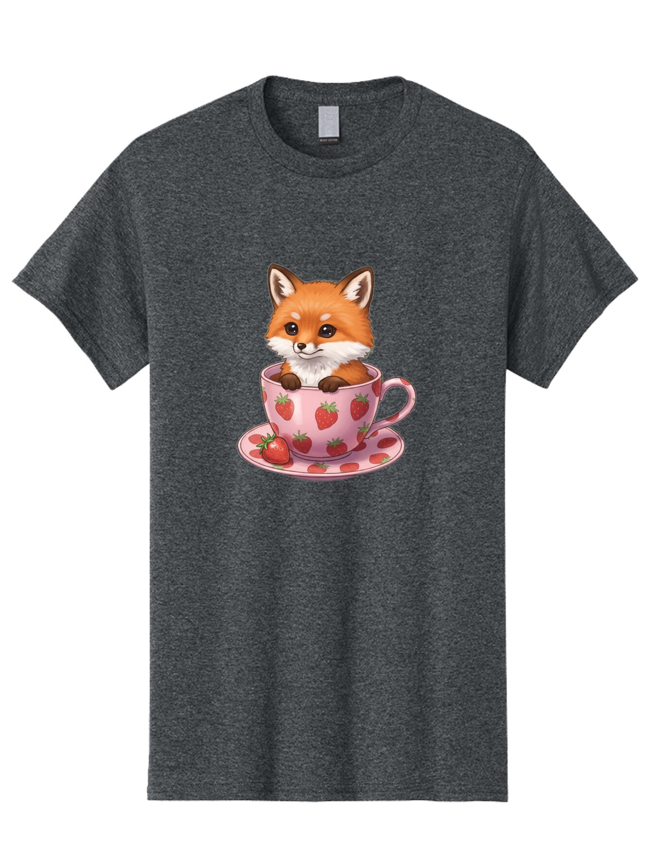 Fox-In-Strawberry-Tea-Cup Men'S Graphic Tee, 100% Cotton, Comfortable Casual Summer Wear, Machine Washable, Vintage Camera, Old Camera, Antique Camera, Black Camera, Classic Photography, Photography Equipment, Nostalgic Device, Film Camera, Baq844 12