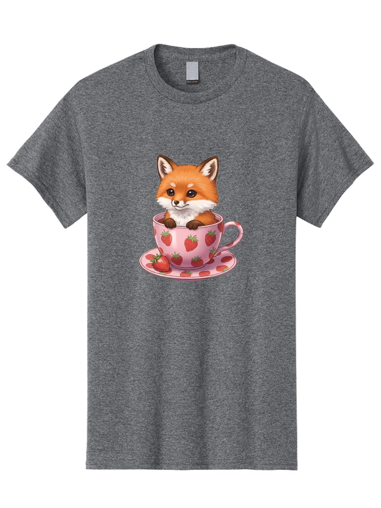 Fox-In-Strawberry-Tea-Cup Men'S Graphic Tee, 100% Cotton, Comfortable Casual Summer Wear, Machine Washable, Vintage Camera, Old Camera, Antique Camera, Black Camera, Classic Photography, Photography Equipment, Nostalgic Device, Film Camera, Baq844 14