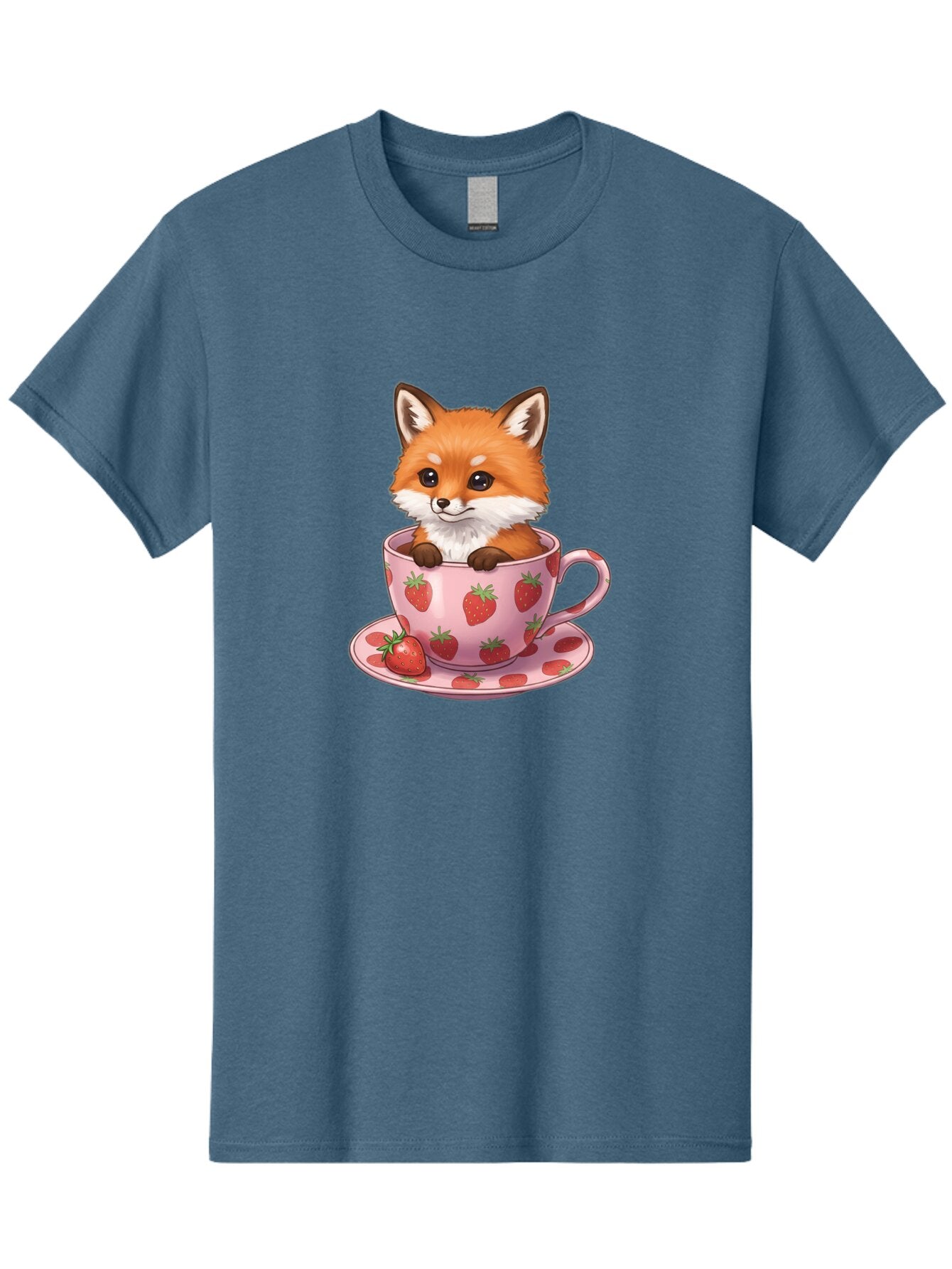 Fox-In-Strawberry-Tea-Cup Men'S Graphic Tee, 100% Cotton, Comfortable Casual Summer Wear, Machine Washable, Vintage Camera, Old Camera, Antique Camera, Black Camera, Classic Photography, Photography Equipment, Nostalgic Device, Film Camera, Baq844 6
