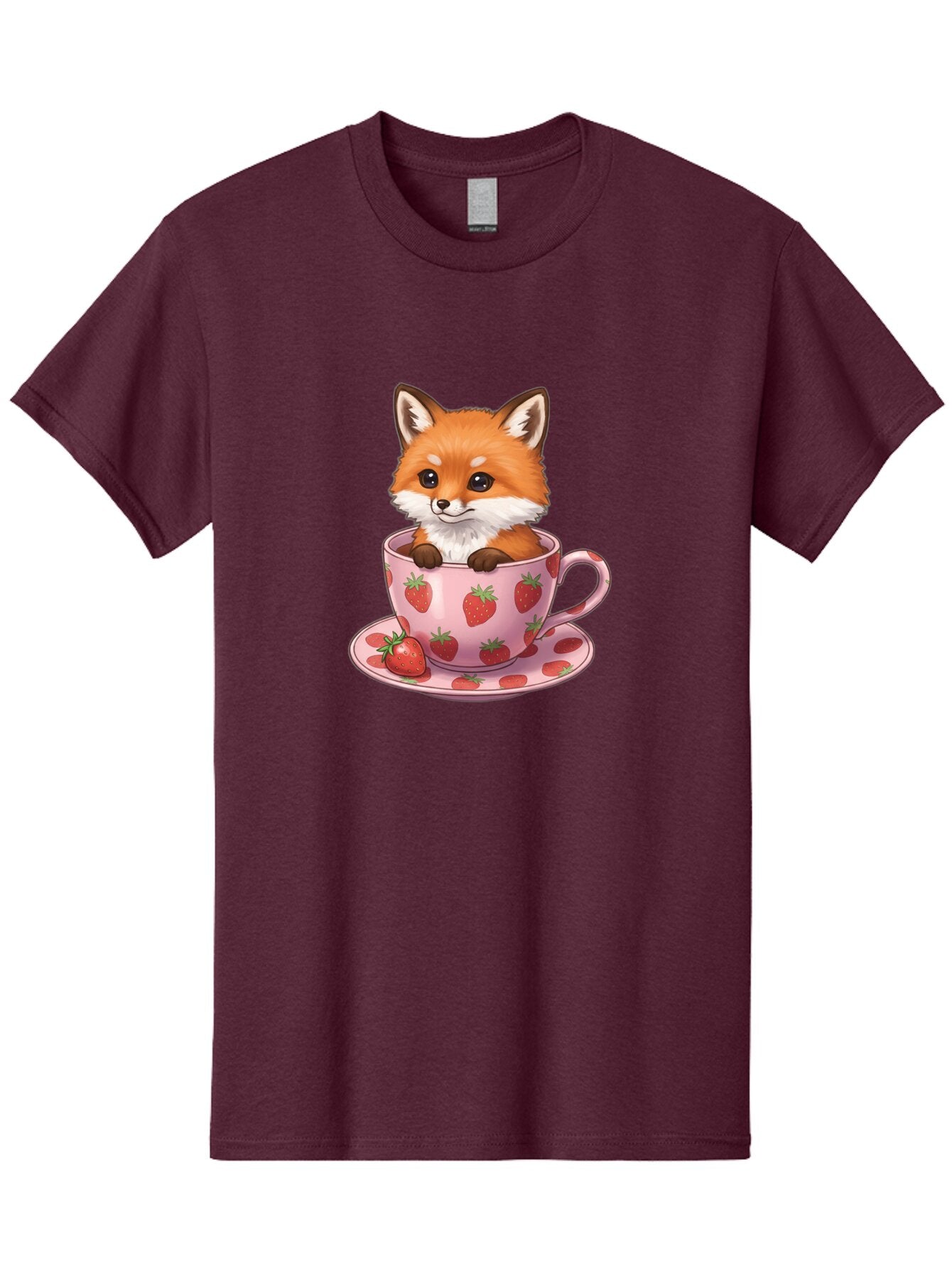 Fox-In-Strawberry-Tea-Cup Men'S Graphic Tee, 100% Cotton, Comfortable Casual Summer Wear, Machine Washable, Vintage Camera, Old Camera, Antique Camera, Black Camera, Classic Photography, Photography Equipment, Nostalgic Device, Film Camera, Baq844 5