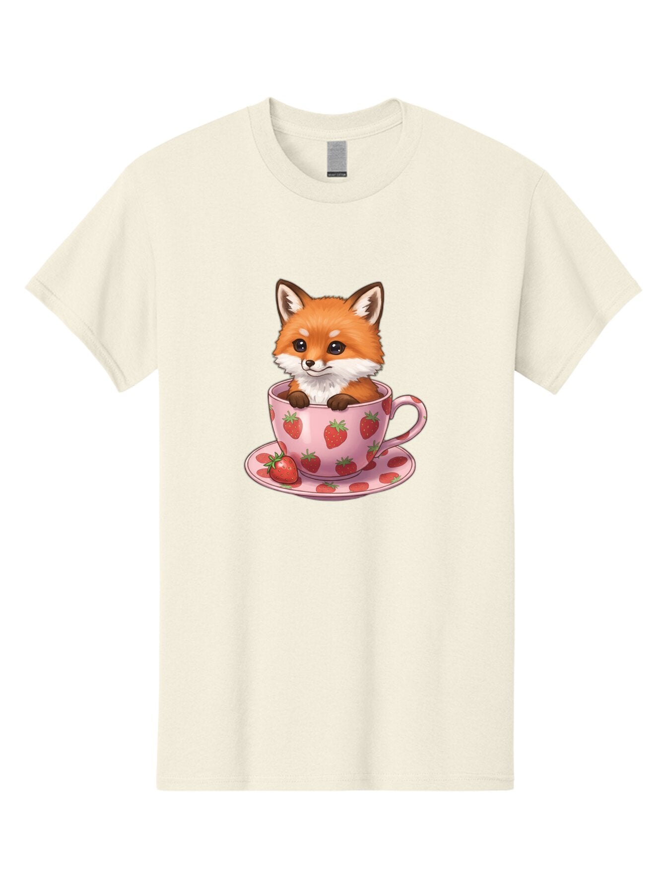 Fox-In-Strawberry-Tea-Cup Men'S Graphic Tee, 100% Cotton, Comfortable Casual Summer Wear, Machine Washable, Vintage Camera, Old Camera, Antique Camera, Black Camera, Classic Photography, Photography Equipment, Nostalgic Device, Film Camera, Baq844 1