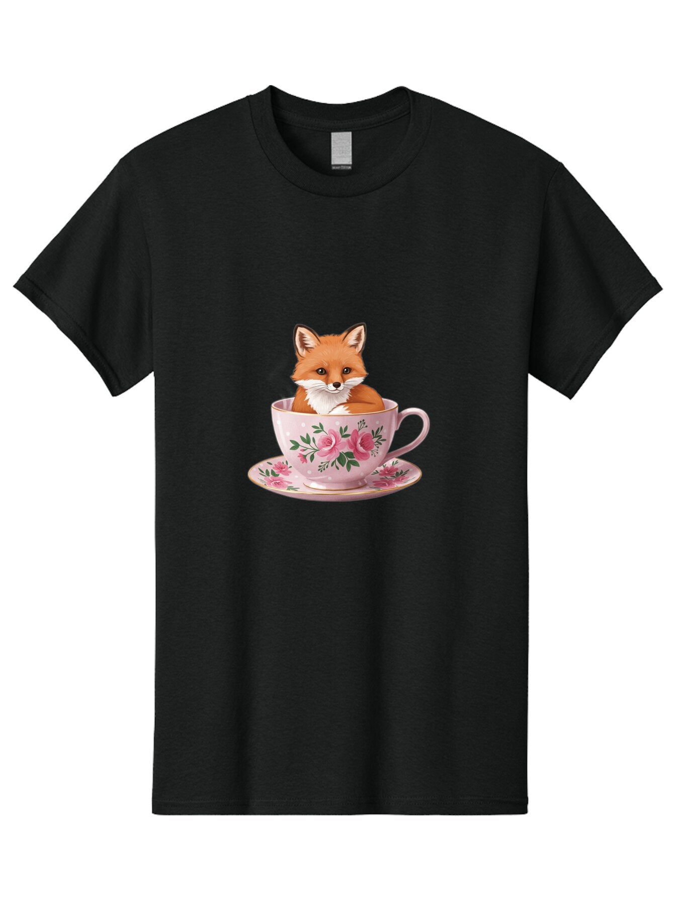 Fox-In-Tea-Cup-1 Men'S Graphic Tee, 100% Cotton, Comfortable Casual Summer Wear, Machine Washable, Vintage Camera, Old Camera, Antique Camera, Black Camera, Classic Photography, Photography Equipment, Nostalgic Device, Film Camera, Camera Art Baq845 13