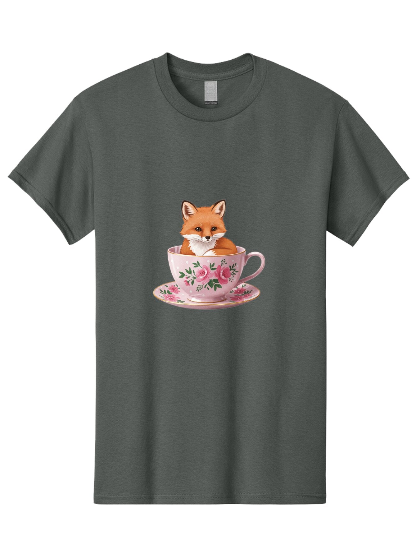 Fox-In-Tea-Cup-1 Men'S Graphic Tee, 100% Cotton, Comfortable Casual Summer Wear, Machine Washable, Vintage Camera, Old Camera, Antique Camera, Black Camera, Classic Photography, Photography Equipment, Nostalgic Device, Film Camera, Camera Art Baq845 11