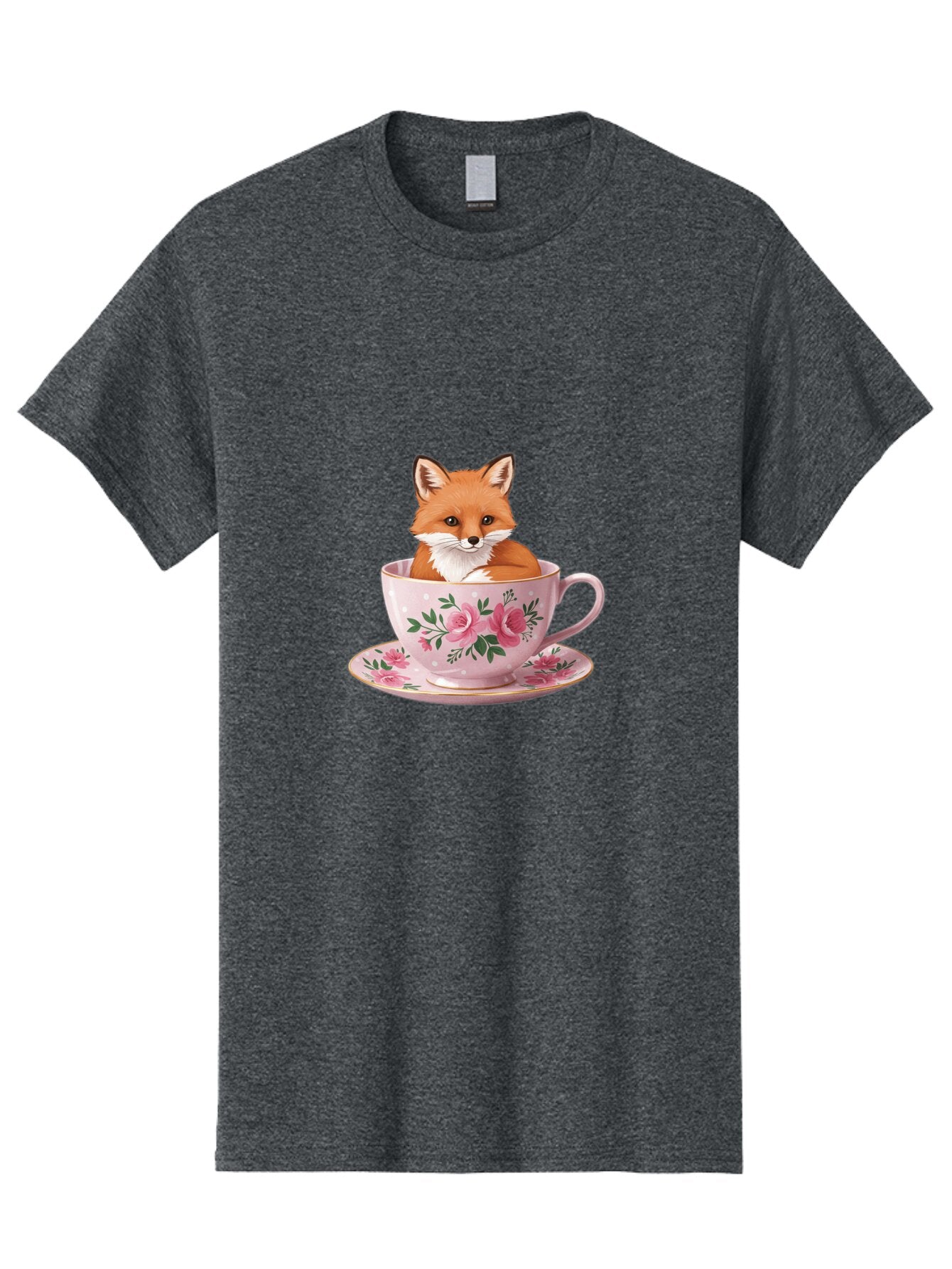 Fox-In-Tea-Cup-1 Men'S Graphic Tee, 100% Cotton, Comfortable Casual Summer Wear, Machine Washable, Vintage Camera, Old Camera, Antique Camera, Black Camera, Classic Photography, Photography Equipment, Nostalgic Device, Film Camera, Camera Art Baq845 6
