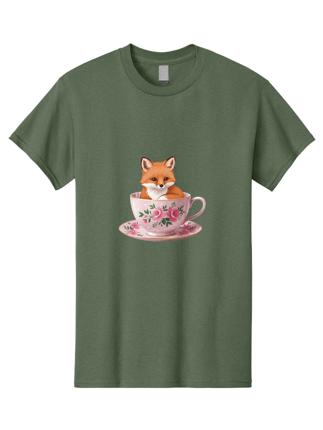 Fox-In-Tea-Cup-1 Men'S Graphic Tee, 100% Cotton, Comfortable Casual Summer Wear, Machine Washable, Vintage Camera, Old Camera, Antique Camera, Black Camera, Classic Photography, Photography Equipment, Nostalgic Device, Film Camera, Camera Art Baq845 3