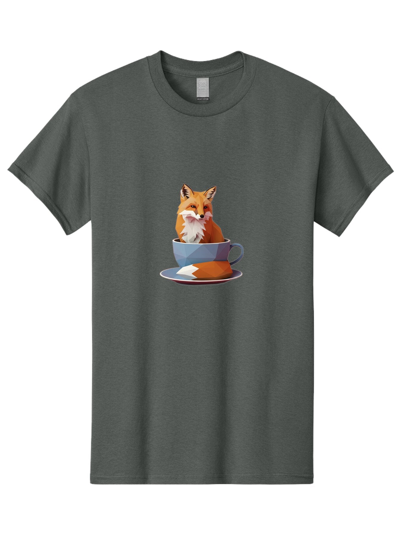 Fox-In-Tea-Cup-2 Men'S Graphic Tee, 100% Cotton, Comfortable Casual Summer Wear, Machine Washable, Vintage Camera, Old Camera, Antique Camera, Black Camera, Classic Photography, Photography Equipment, Nostalgic Device, Film Camera, Camera Art Baq846 11