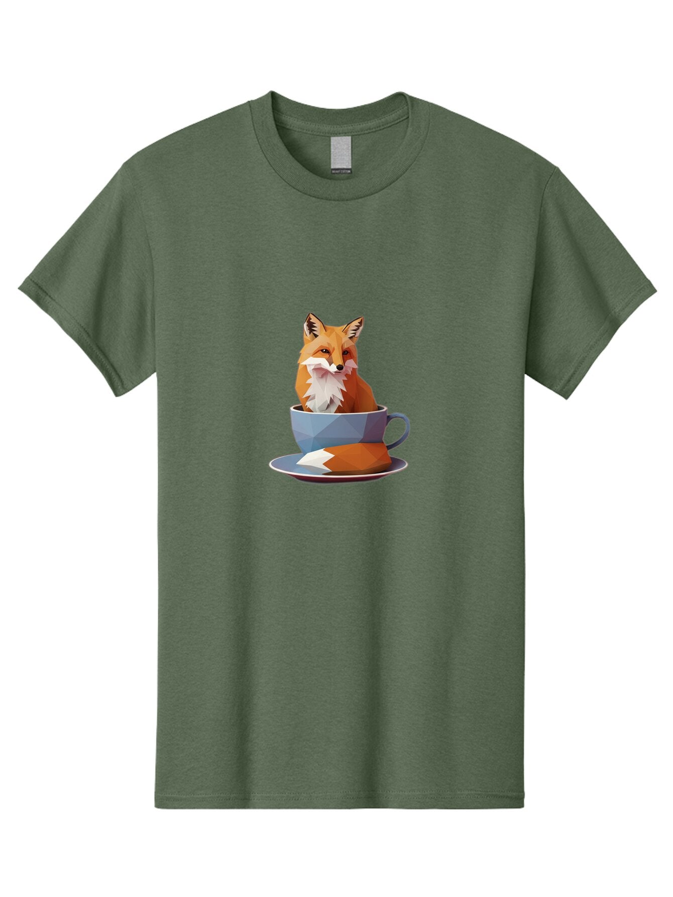 Fox-In-Tea-Cup-2 Men'S Graphic Tee, 100% Cotton, Comfortable Casual Summer Wear, Machine Washable, Vintage Camera, Old Camera, Antique Camera, Black Camera, Classic Photography, Photography Equipment, Nostalgic Device, Film Camera, Camera Art Baq846 4