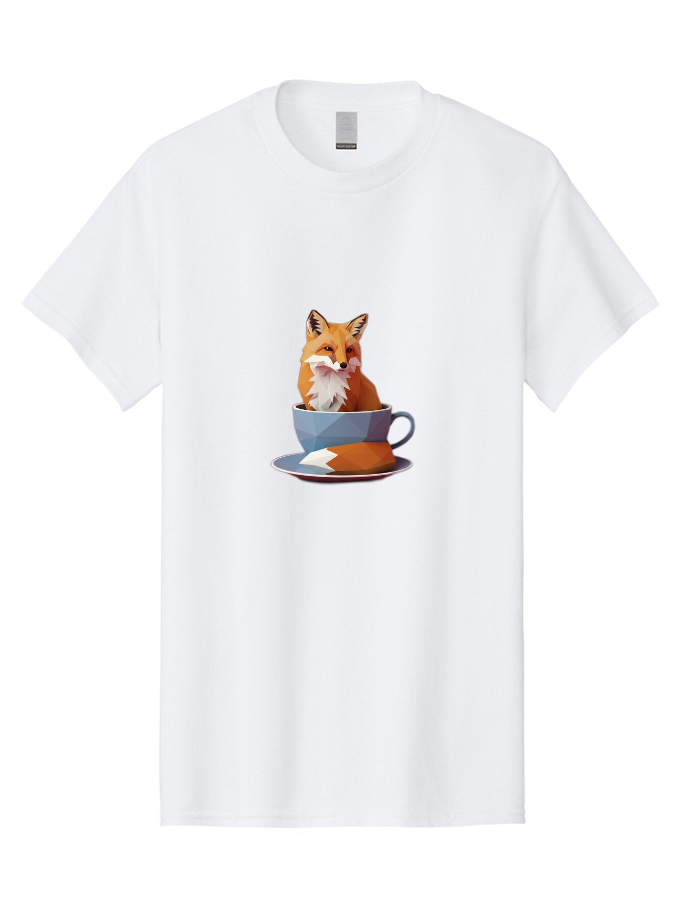 Fox-In-Tea-Cup-2 Men'S Graphic Tee, 100% Cotton, Comfortable Casual Summer Wear, Machine Washable, Vintage Camera, Old Camera, Antique Camera, Black Camera, Classic Photography, Photography Equipment, Nostalgic Device, Film Camera, Camera Art Baq846 2