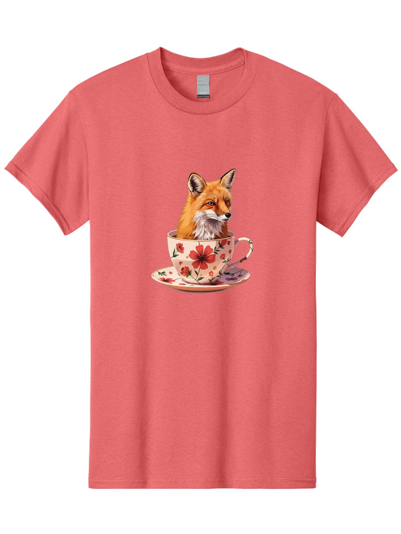 Fox-In-Teacup-1 Men'S Graphic Tee, 100% Cotton, Comfortable Casual Summer Wear, Machine Washable, Vintage Camera, Old Camera, Antique Camera, Black Camera, Classic Photography, Photography Equipment, Nostalgic Device, Film Camera, Camera Art Baq849 3