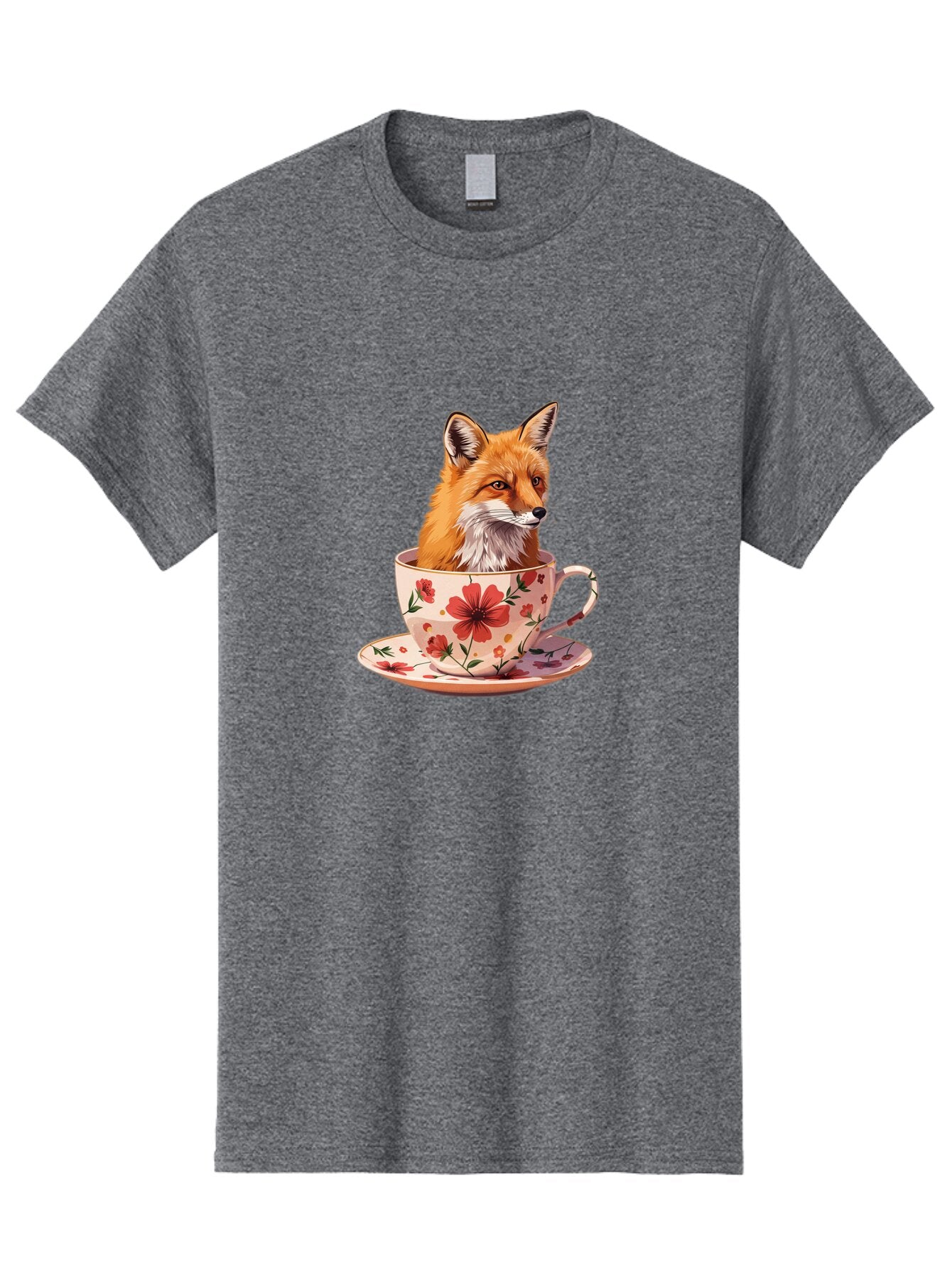 Fox-In-Teacup-1 Men'S Graphic Tee, 100% Cotton, Comfortable Casual Summer Wear, Machine Washable, Vintage Camera, Old Camera, Antique Camera, Black Camera, Classic Photography, Photography Equipment, Nostalgic Device, Film Camera, Camera Art Baq849 7