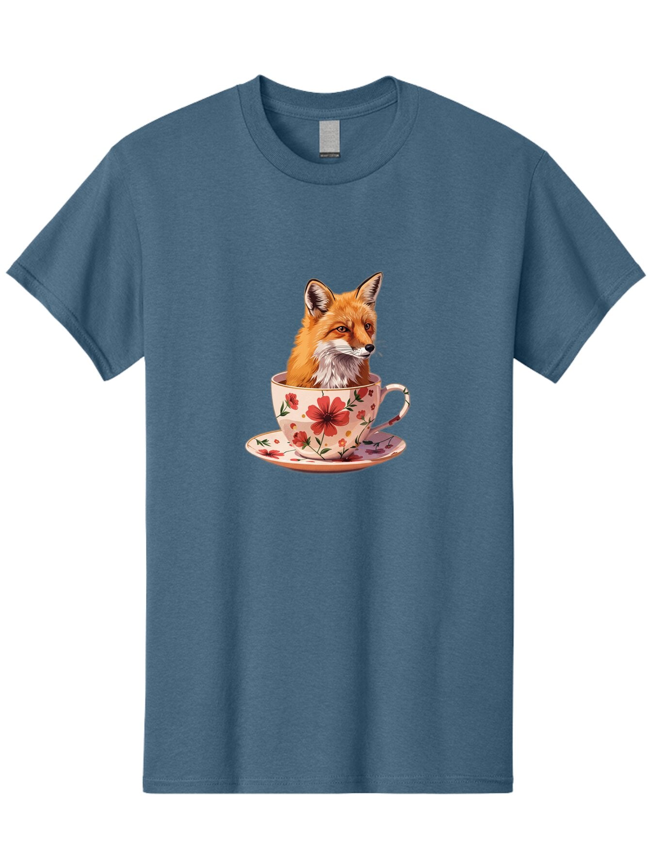 Fox-In-Teacup-1 Men'S Graphic Tee, 100% Cotton, Comfortable Casual Summer Wear, Machine Washable, Vintage Camera, Old Camera, Antique Camera, Black Camera, Classic Photography, Photography Equipment, Nostalgic Device, Film Camera, Camera Art Baq849 13