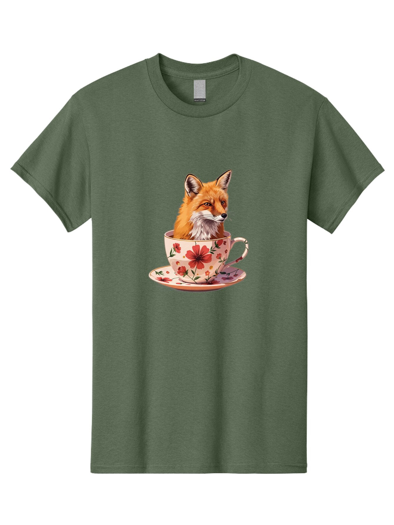 Fox-In-Teacup-1 Men'S Graphic Tee, 100% Cotton, Comfortable Casual Summer Wear, Machine Washable, Vintage Camera, Old Camera, Antique Camera, Black Camera, Classic Photography, Photography Equipment, Nostalgic Device, Film Camera, Camera Art Baq849 11