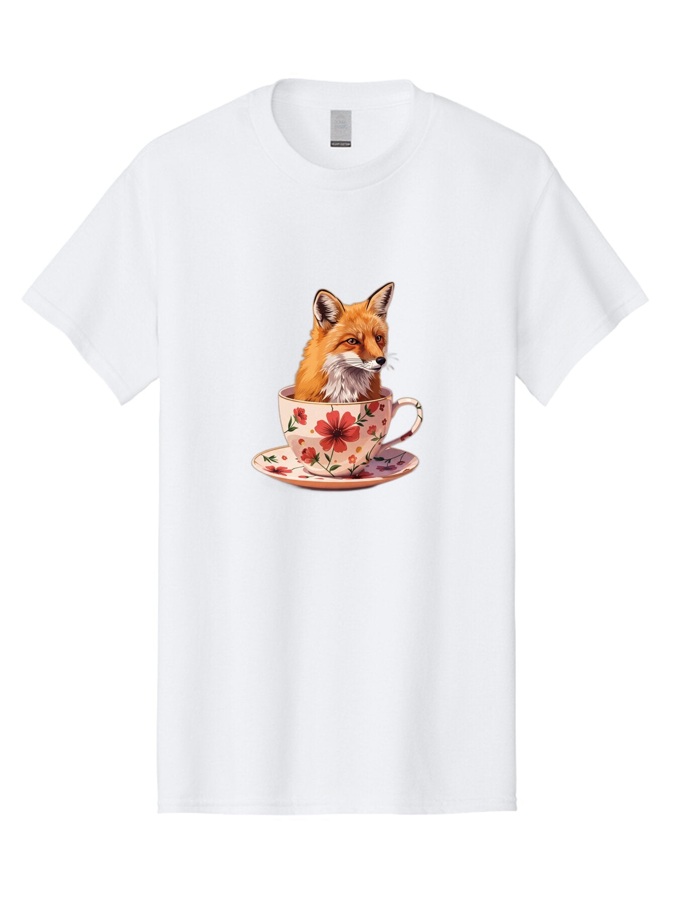 Fox-In-Teacup-1 Men'S Graphic Tee, 100% Cotton, Comfortable Casual Summer Wear, Machine Washable, Vintage Camera, Old Camera, Antique Camera, Black Camera, Classic Photography, Photography Equipment, Nostalgic Device, Film Camera, Camera Art Baq849 15