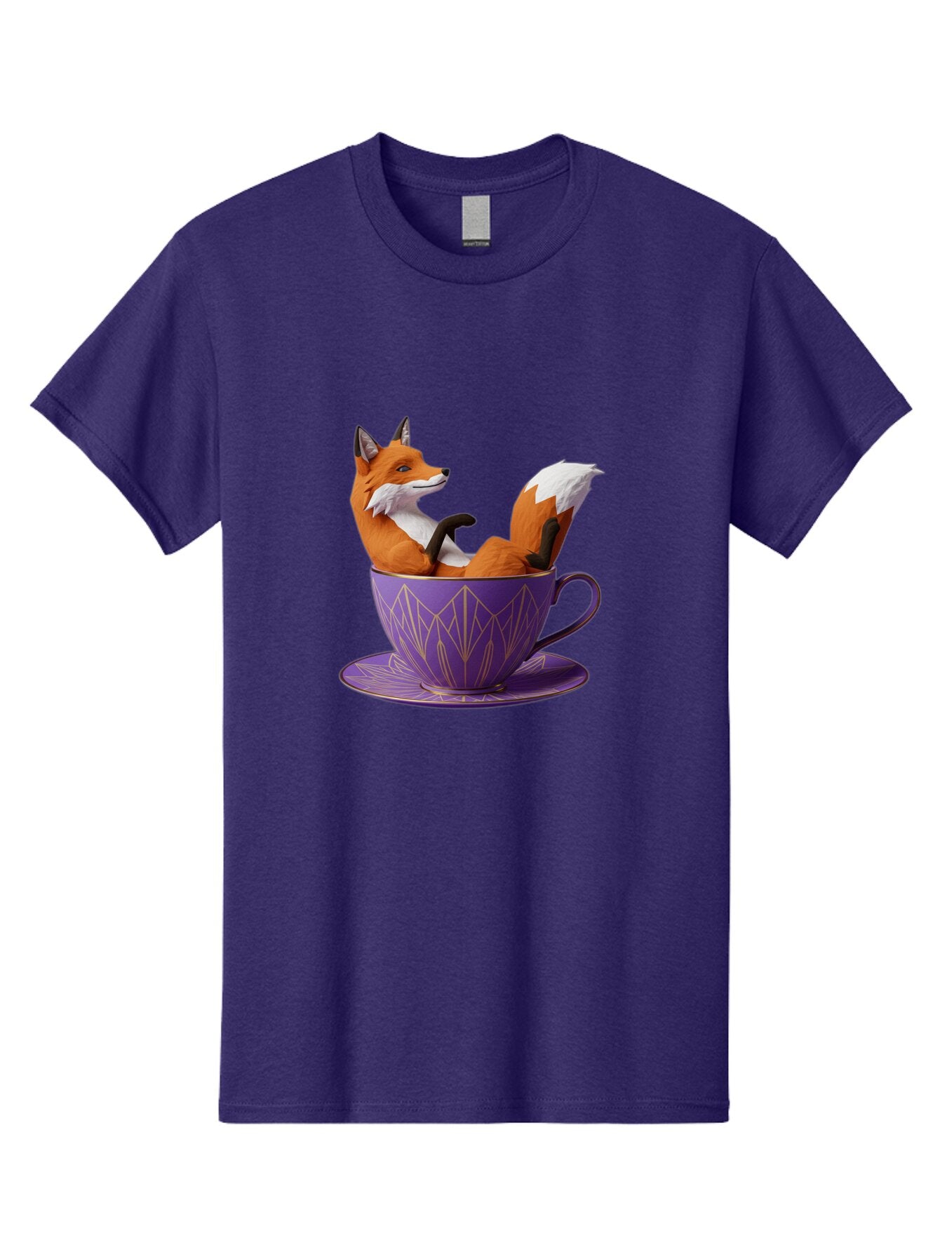 Fox-In-Teacup-2 Men'S Graphic Tee, 100% Cotton, Comfortable Casual Summer Wear, Machine Washable, Vintage Camera, Old Camera, Antique Camera, Black Camera, Classic Photography, Photography Equipment, Nostalgic Device, Film Camera, Camera Art Baq850 8