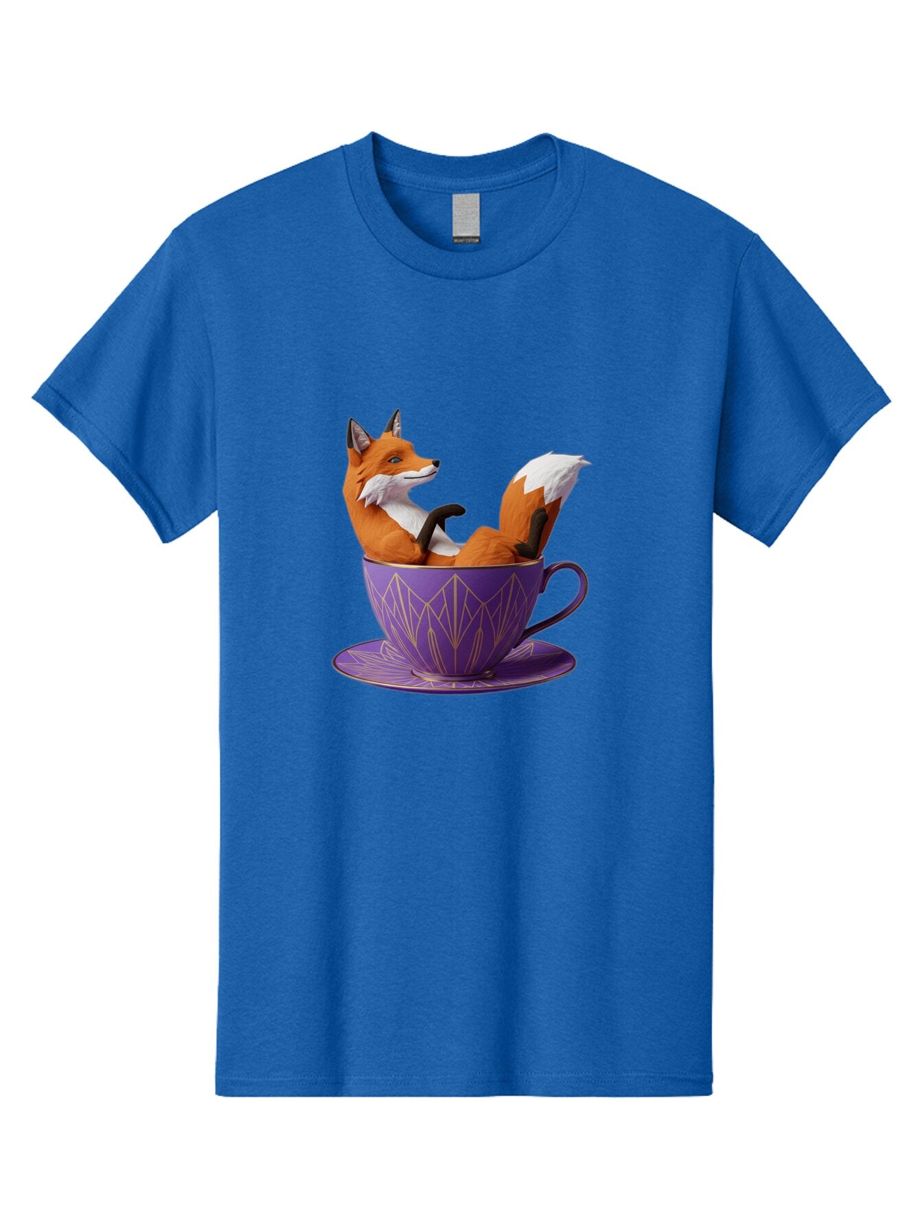 Fox-In-Teacup-2 Men'S Graphic Tee, 100% Cotton, Comfortable Casual Summer Wear, Machine Washable, Vintage Camera, Old Camera, Antique Camera, Black Camera, Classic Photography, Photography Equipment, Nostalgic Device, Film Camera, Camera Art Baq850 7