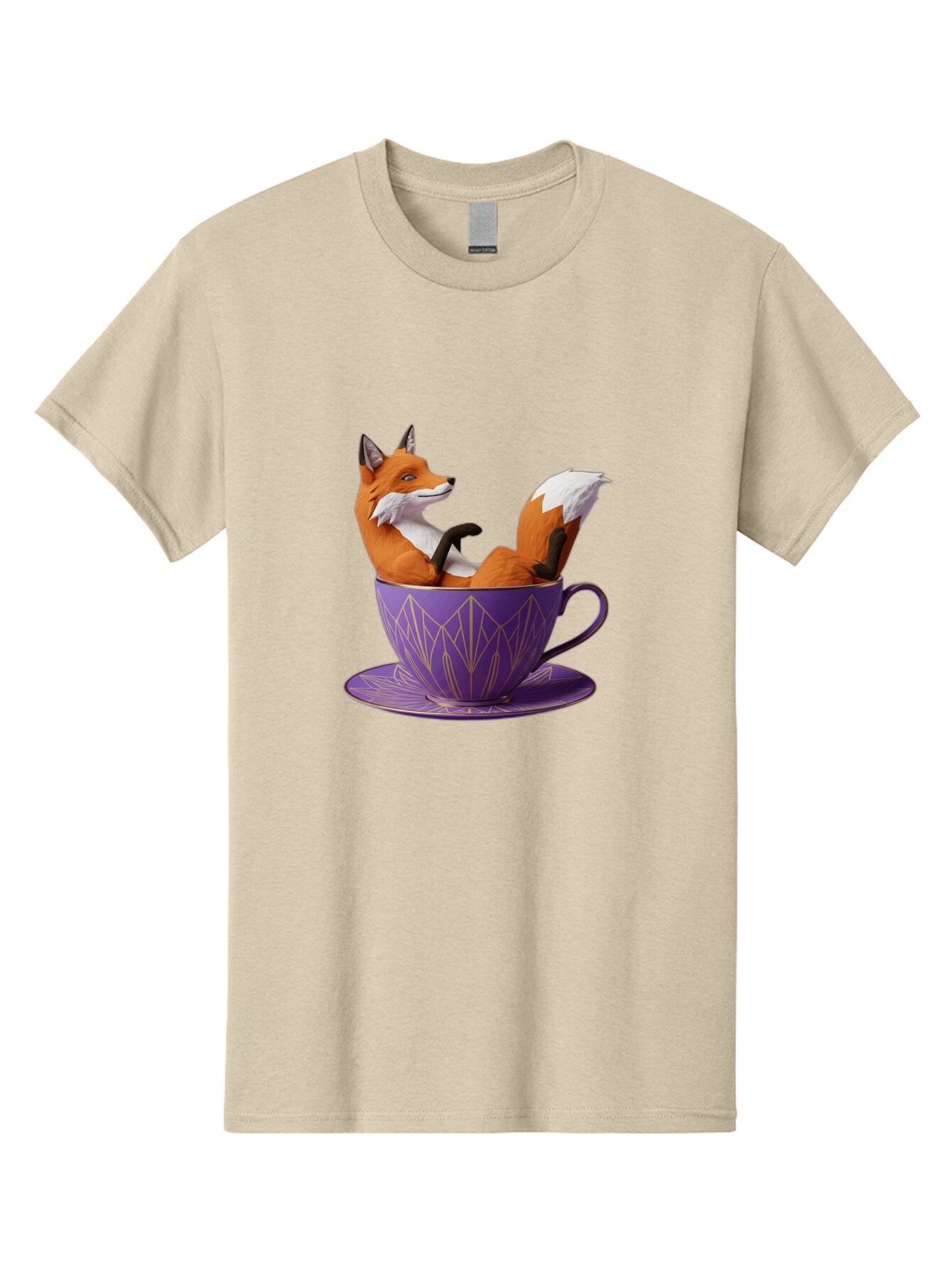 Fox-In-Teacup-2 Men'S Graphic Tee, 100% Cotton, Comfortable Casual Summer Wear, Machine Washable, Vintage Camera, Old Camera, Antique Camera, Black Camera, Classic Photography, Photography Equipment, Nostalgic Device, Film Camera, Camera Art Baq850 11
