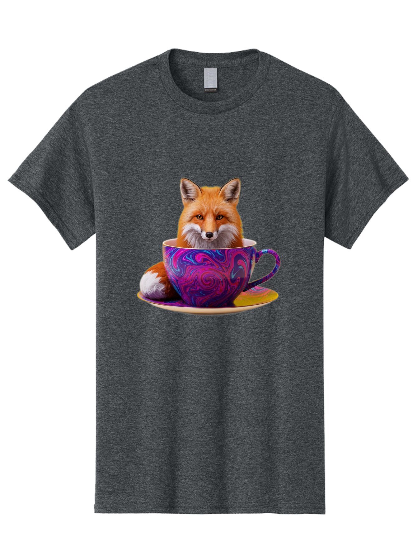 Fox-In-Teacup-3 Men'S Graphic Tee, 100% Cotton, Comfortable Casual Summer Wear, Machine Washable, Vintage Camera, Old Camera, Antique Camera, Black Camera, Classic Photography, Photography Equipment, Nostalgic Device, Film Camera, Camera Art Baq851 10