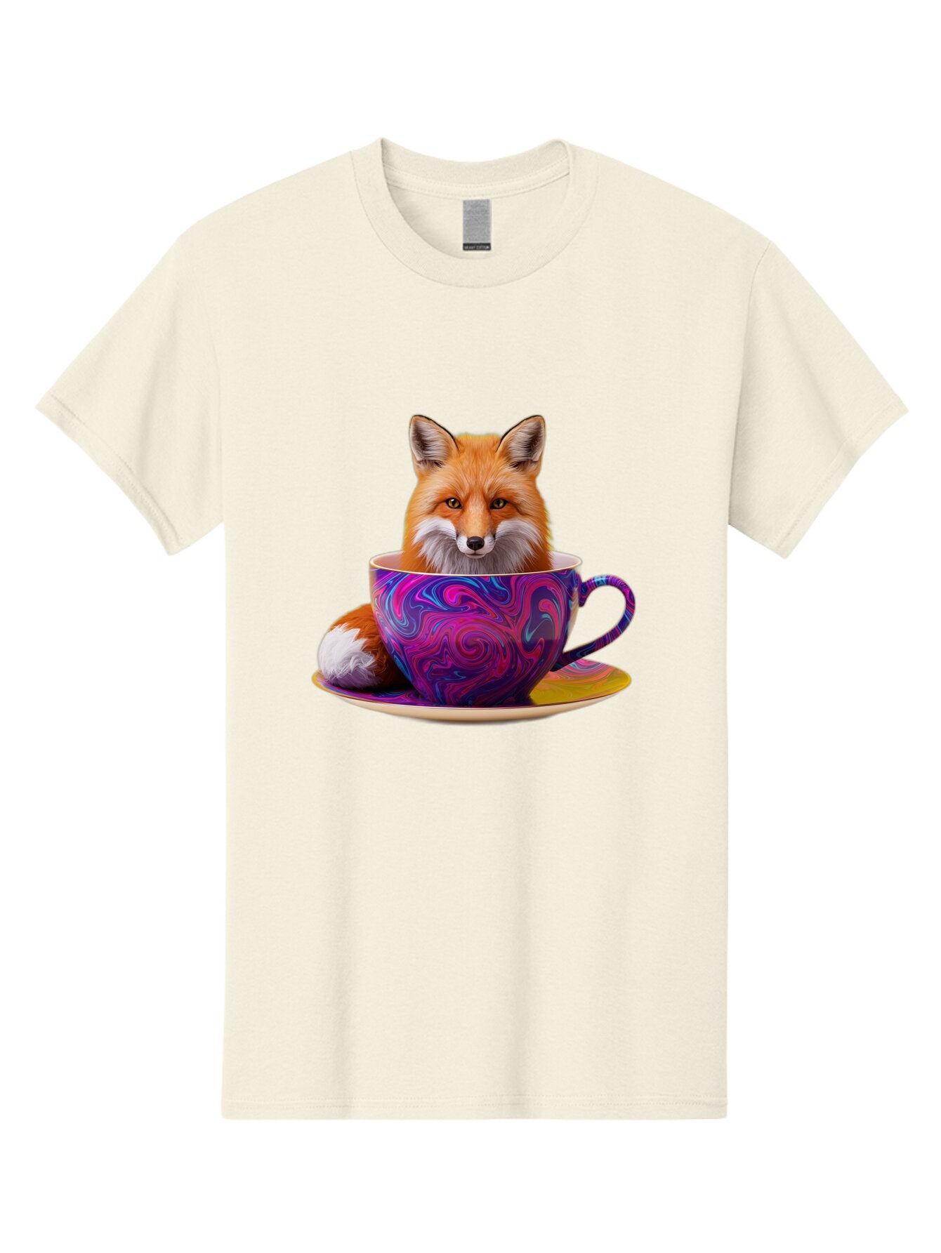 Fox-In-Teacup-3 Men'S Graphic Tee, 100% Cotton, Comfortable Casual Summer Wear, Machine Washable, Vintage Camera, Old Camera, Antique Camera, Black Camera, Classic Photography, Photography Equipment, Nostalgic Device, Film Camera, Camera Art Baq851 6