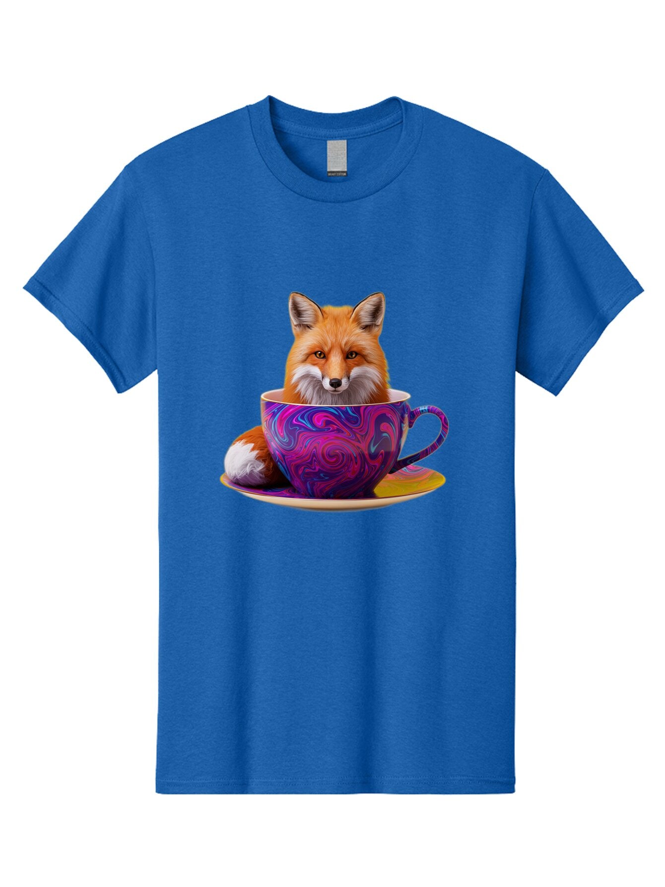 Fox-In-Teacup-3 Men'S Graphic Tee, 100% Cotton, Comfortable Casual Summer Wear, Machine Washable, Vintage Camera, Old Camera, Antique Camera, Black Camera, Classic Photography, Photography Equipment, Nostalgic Device, Film Camera, Camera Art Baq851 8