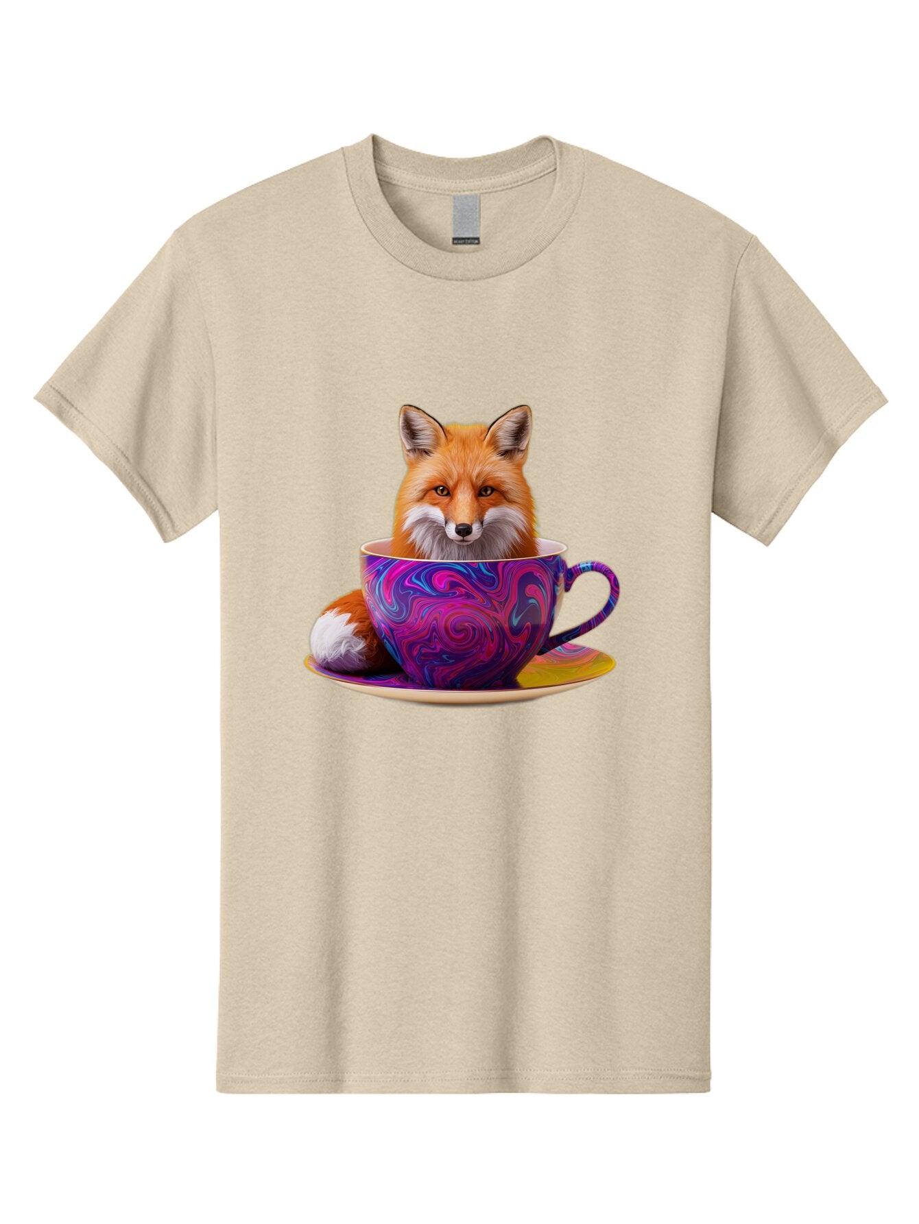 Fox-In-Teacup-3 Men'S Graphic Tee, 100% Cotton, Comfortable Casual Summer Wear, Machine Washable, Vintage Camera, Old Camera, Antique Camera, Black Camera, Classic Photography, Photography Equipment, Nostalgic Device, Film Camera, Camera Art Baq851 12