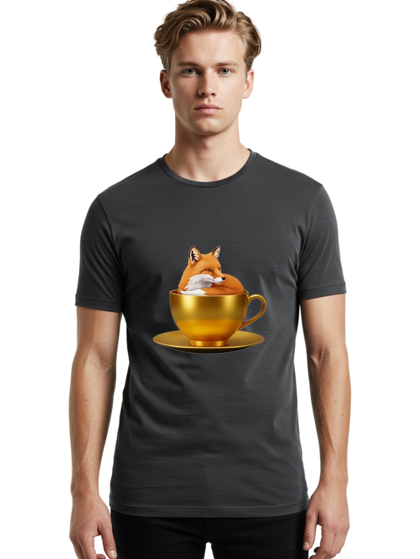 Fox-In-Teacup Men'S Graphic Tee, 100% Cotton, Comfortable Casual Summer Wear, Machine Washable, Vintage Camera, Old Camera, Antique Camera, Black Camera, Classic Photography, Photography Equipment, Nostalgic Device, Film Camera, Camera Art Baq852 29