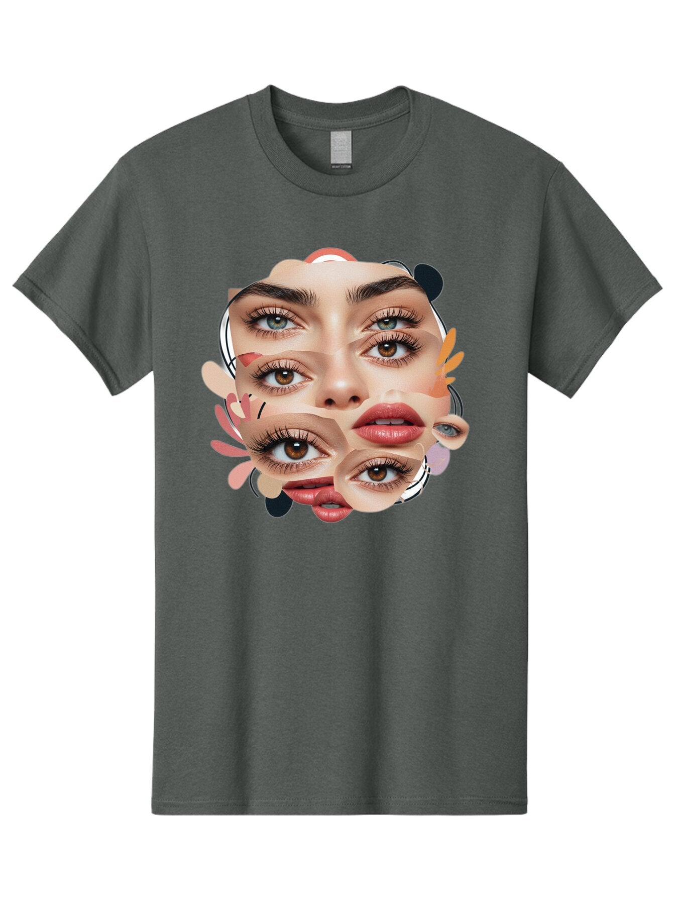 Fragmented-Face Men'S Graphic Tee, 100% Cotton, Comfortable Casual Summer Wear, Machine Washable, Vintage Camera, Old Camera, Antique Camera, Black Camera, Classic Photography, Photography Equipment, Nostalgic Device, Film Camera, Camera Art Baq856 14