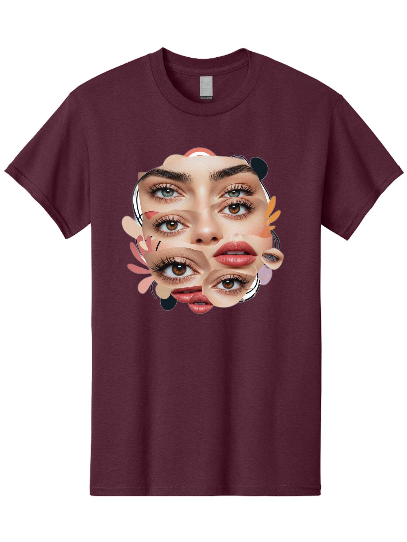 Fragmented-Face Men'S Graphic Tee, 100% Cotton, Comfortable Casual Summer Wear, Machine Washable, Vintage Camera, Old Camera, Antique Camera, Black Camera, Classic Photography, Photography Equipment, Nostalgic Device, Film Camera, Camera Art Baq856 6