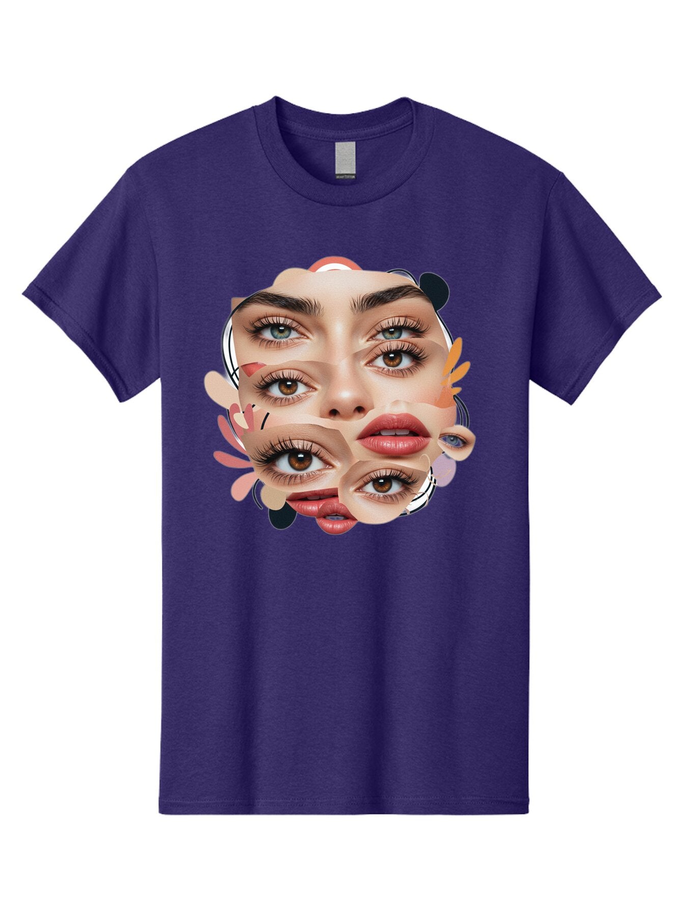Fragmented-Face Men'S Graphic Tee, 100% Cotton, Comfortable Casual Summer Wear, Machine Washable, Vintage Camera, Old Camera, Antique Camera, Black Camera, Classic Photography, Photography Equipment, Nostalgic Device, Film Camera, Camera Art Baq856 5