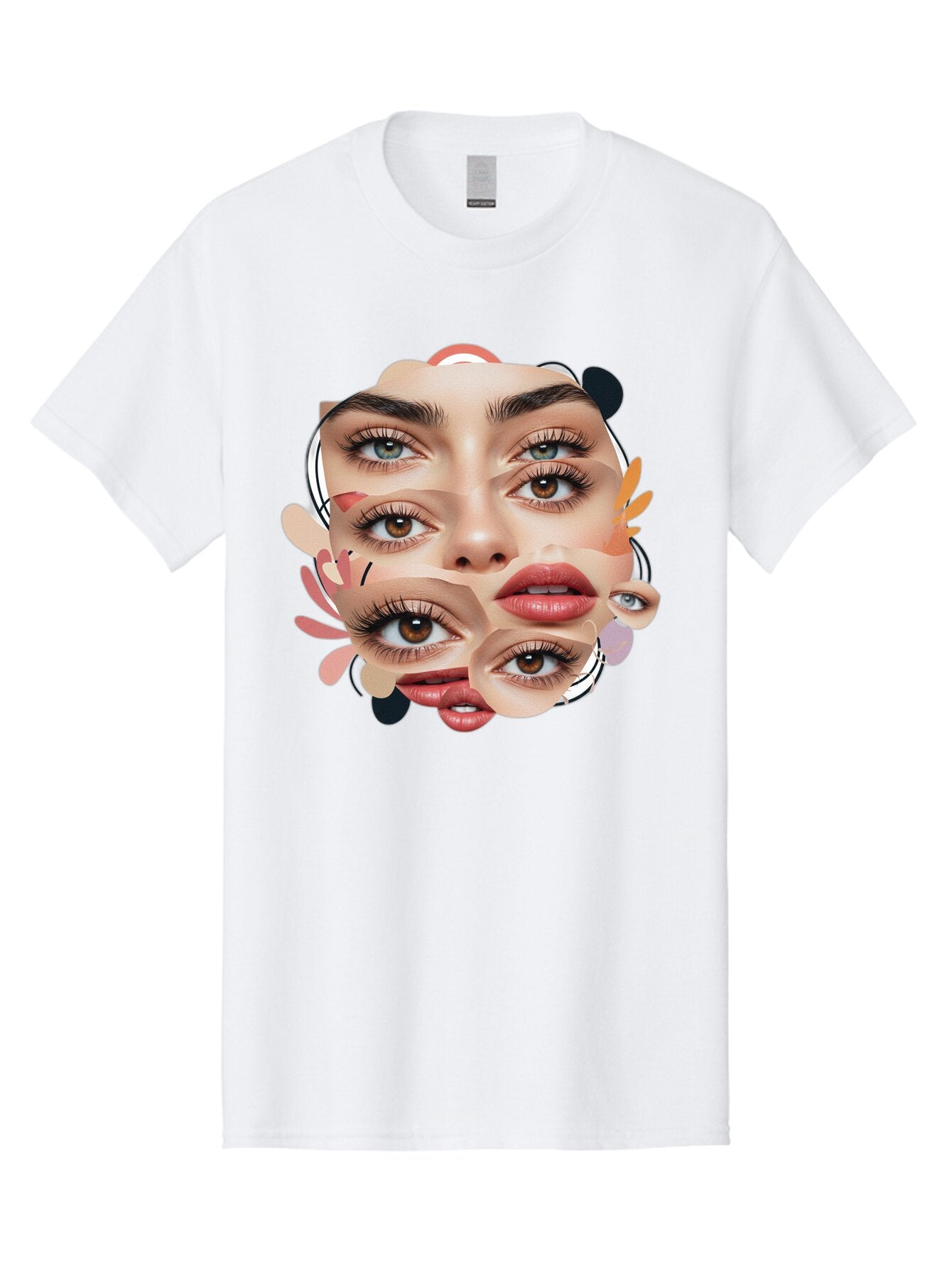 Fragmented-Face Men'S Graphic Tee, 100% Cotton, Comfortable Casual Summer Wear, Machine Washable, Vintage Camera, Old Camera, Antique Camera, Black Camera, Classic Photography, Photography Equipment, Nostalgic Device, Film Camera, Camera Art Baq856 9