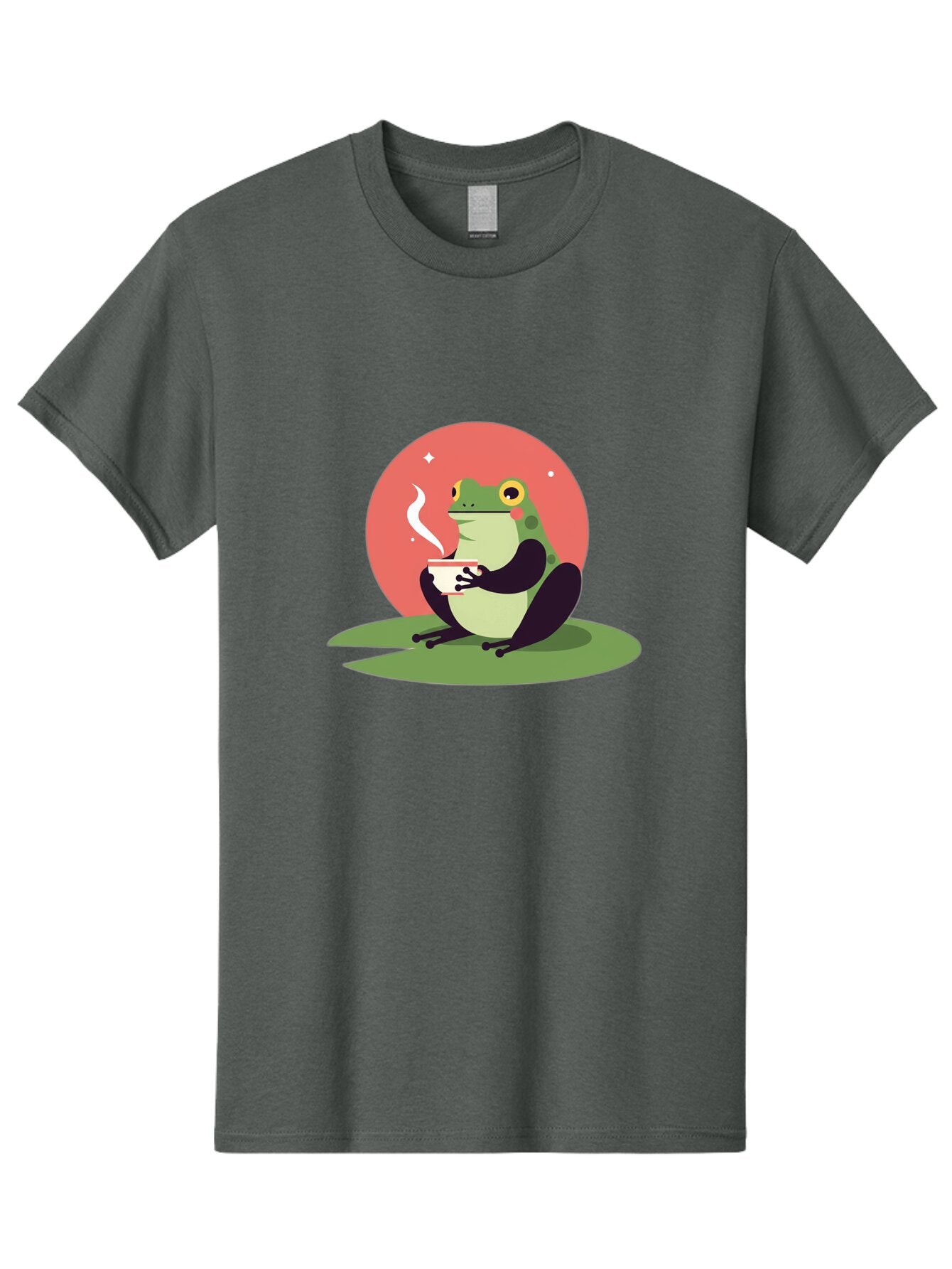 Frog-Drinking-Coffee Men'S Graphic Tee, 100% Cotton, Comfortable Casual Summer Wear, Machine Washable, Vintage Camera, Old Camera, Antique Camera, Black Camera, Classic Photography, Photography Equipment, Nostalgic Device, Film Camera, Baq859 1