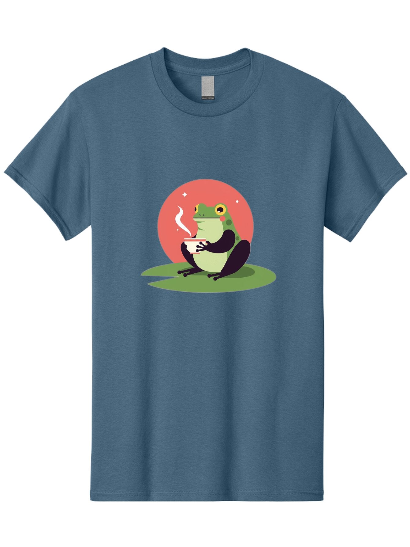 Frog-Drinking-Coffee Men'S Graphic Tee, 100% Cotton, Comfortable Casual Summer Wear, Machine Washable, Vintage Camera, Old Camera, Antique Camera, Black Camera, Classic Photography, Photography Equipment, Nostalgic Device, Film Camera, Baq859 2