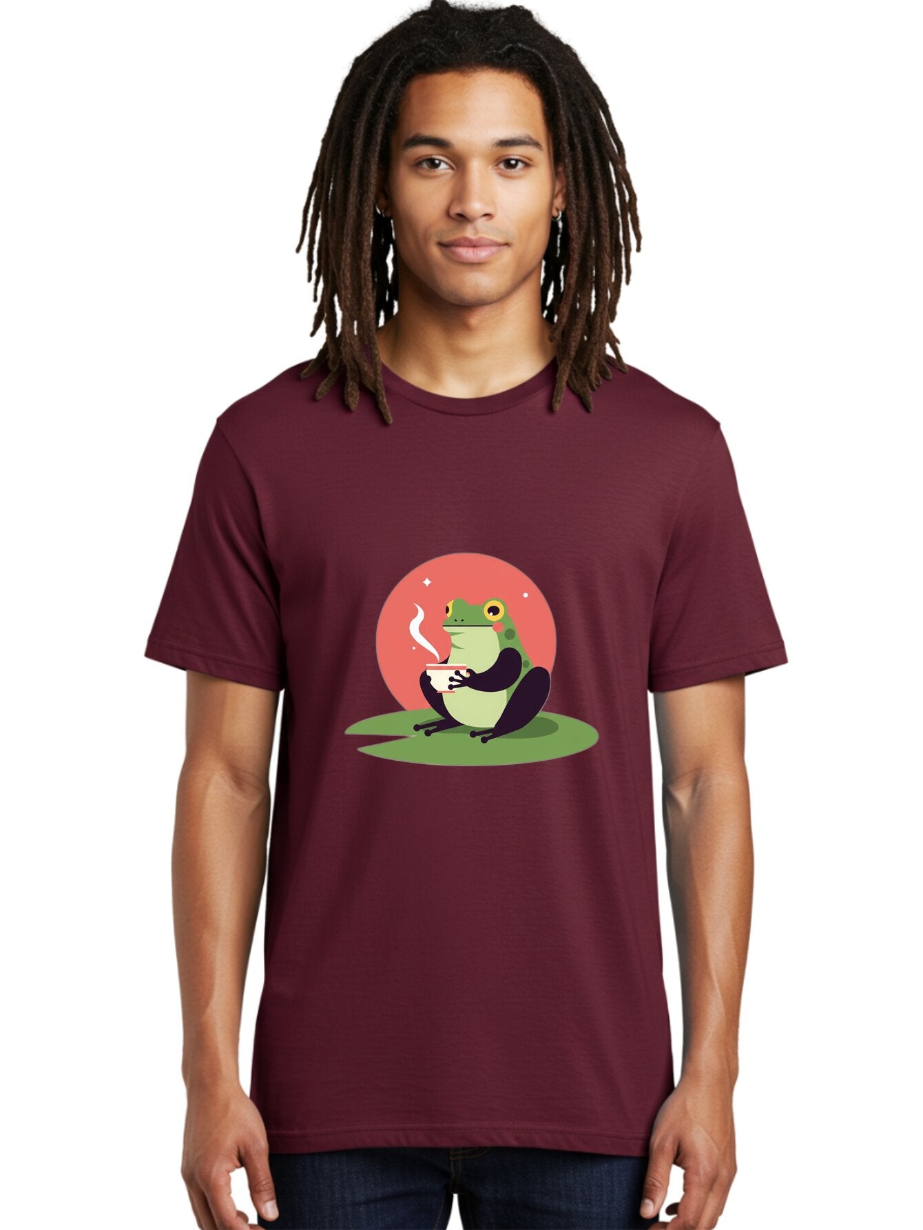 Frog-Drinking-Coffee Men'S Graphic Tee, 100% Cotton, Comfortable Casual Summer Wear, Machine Washable, Vintage Camera, Old Camera, Antique Camera, Black Camera, Classic Photography, Photography Equipment, Nostalgic Device, Film Camera, Baq859 30