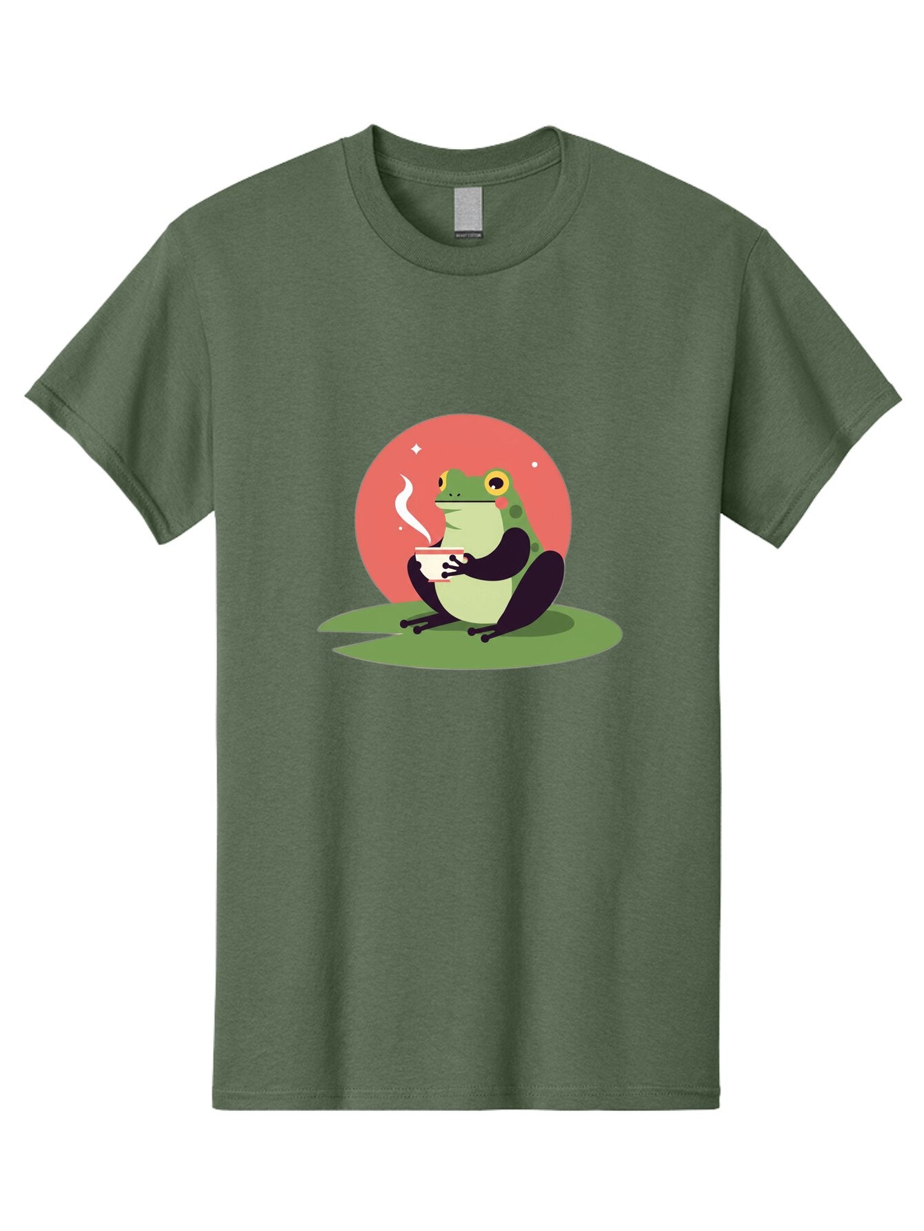 Frog-Drinking-Coffee Men'S Graphic Tee, 100% Cotton, Comfortable Casual Summer Wear, Machine Washable, Vintage Camera, Old Camera, Antique Camera, Black Camera, Classic Photography, Photography Equipment, Nostalgic Device, Film Camera, Baq859 7
