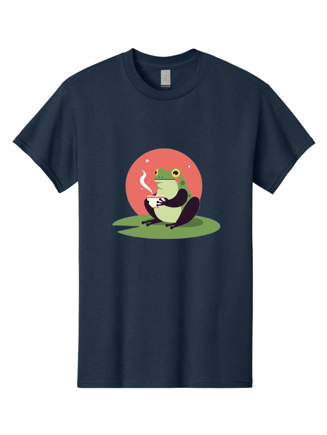 Frog-Drinking-Coffee Men'S Graphic Tee, 100% Cotton, Comfortable Casual Summer Wear, Machine Washable, Vintage Camera, Old Camera, Antique Camera, Black Camera, Classic Photography, Photography Equipment, Nostalgic Device, Film Camera, Baq859 3