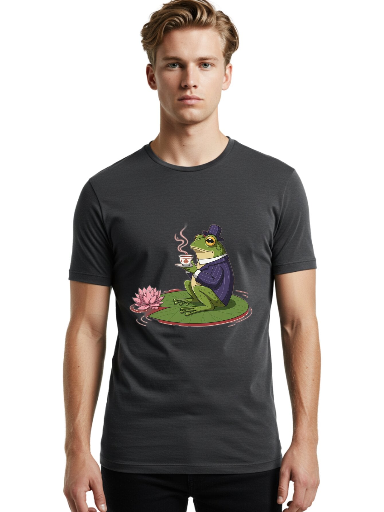 Frog-In-Suit Men'S Graphic Tee, 100% Cotton, Comfortable Casual Summer Wear, Machine Washable, Vintage Camera, Old Camera, Antique Camera, Black Camera, Classic Photography, Photography Equipment, Nostalgic Device, Film Camera, Camera Art Baq860 29