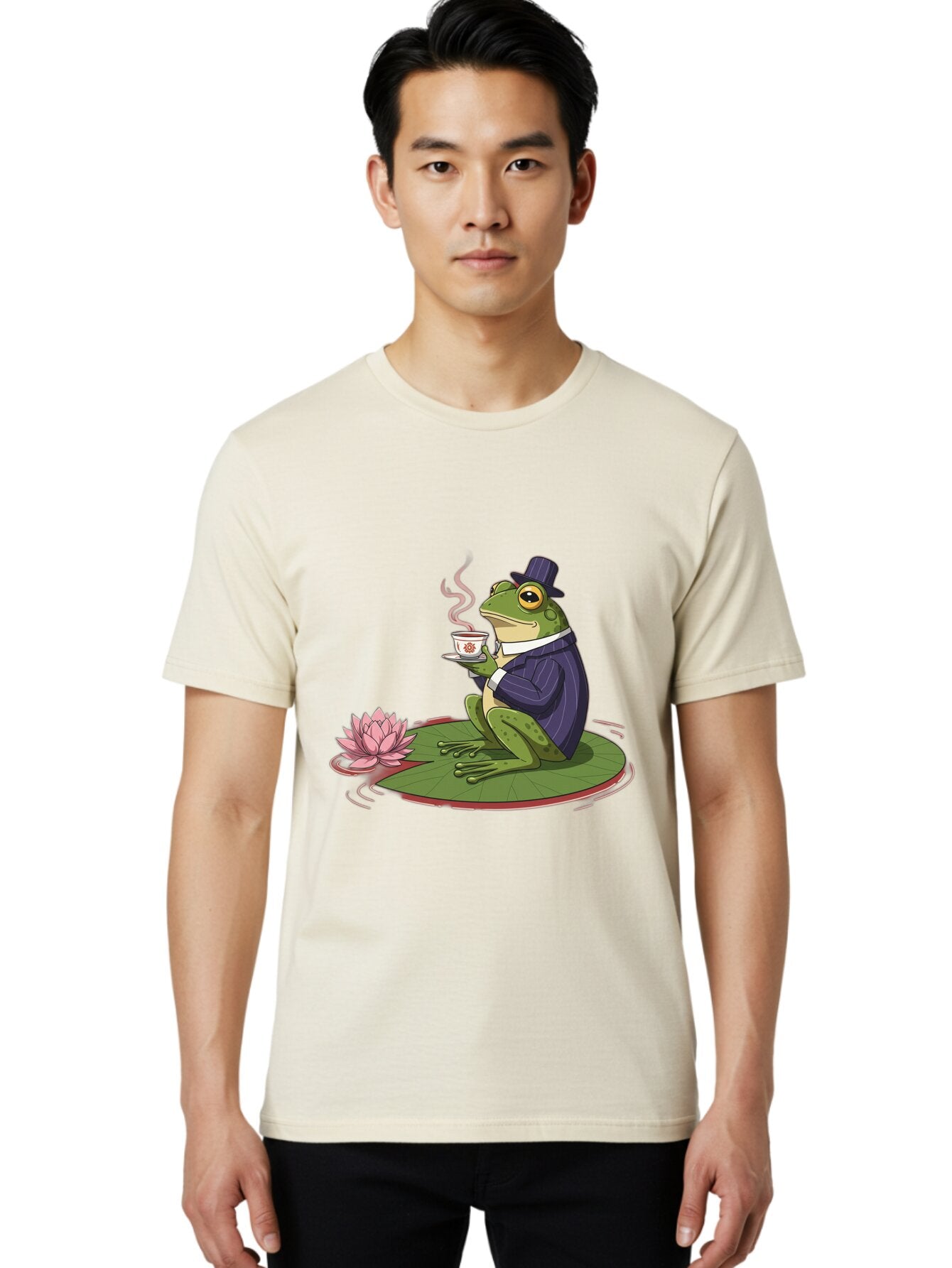 Frog-In-Suit Men'S Graphic Tee, 100% Cotton, Comfortable Casual Summer Wear, Machine Washable, Vintage Camera, Old Camera, Antique Camera, Black Camera, Classic Photography, Photography Equipment, Nostalgic Device, Film Camera, Camera Art Baq860 25