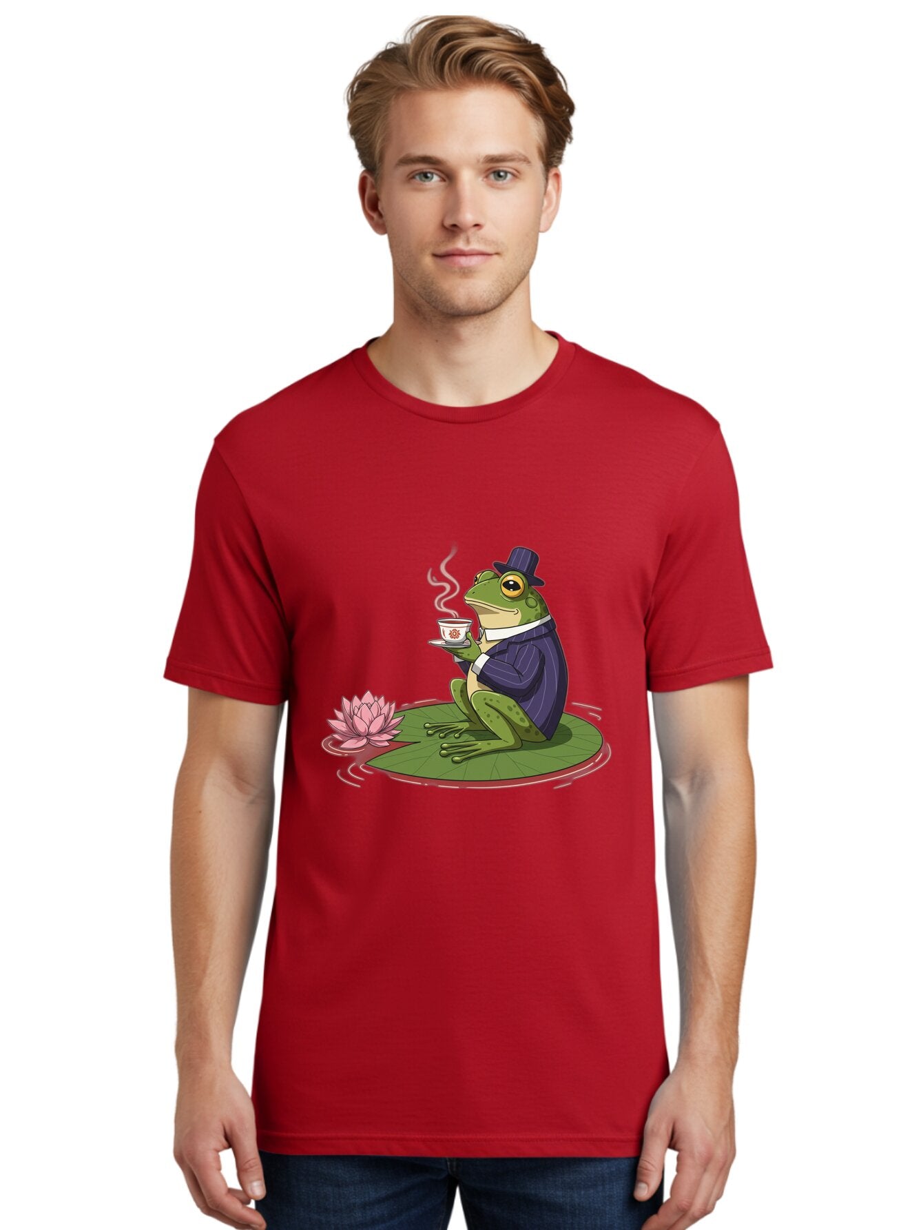 Frog-In-Suit Men'S Graphic Tee, 100% Cotton, Comfortable Casual Summer Wear, Machine Washable, Vintage Camera, Old Camera, Antique Camera, Black Camera, Classic Photography, Photography Equipment, Nostalgic Device, Film Camera, Camera Art Baq860 24