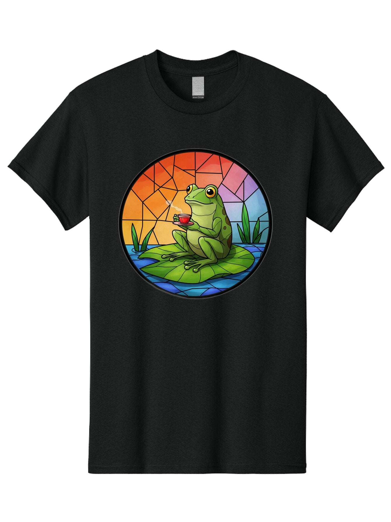 Frog-Sitting-On-A-Leaf-Drinking-Coffee Men'S Graphic Tee, 100% Cotton, Comfortable Casual Summer Wear, Machine Washable, Vintage Camera, Old Camera, Antique Camera, Black Camera, Classic Photography, Photography Equipment, Nostalgic Device, Baq862 7