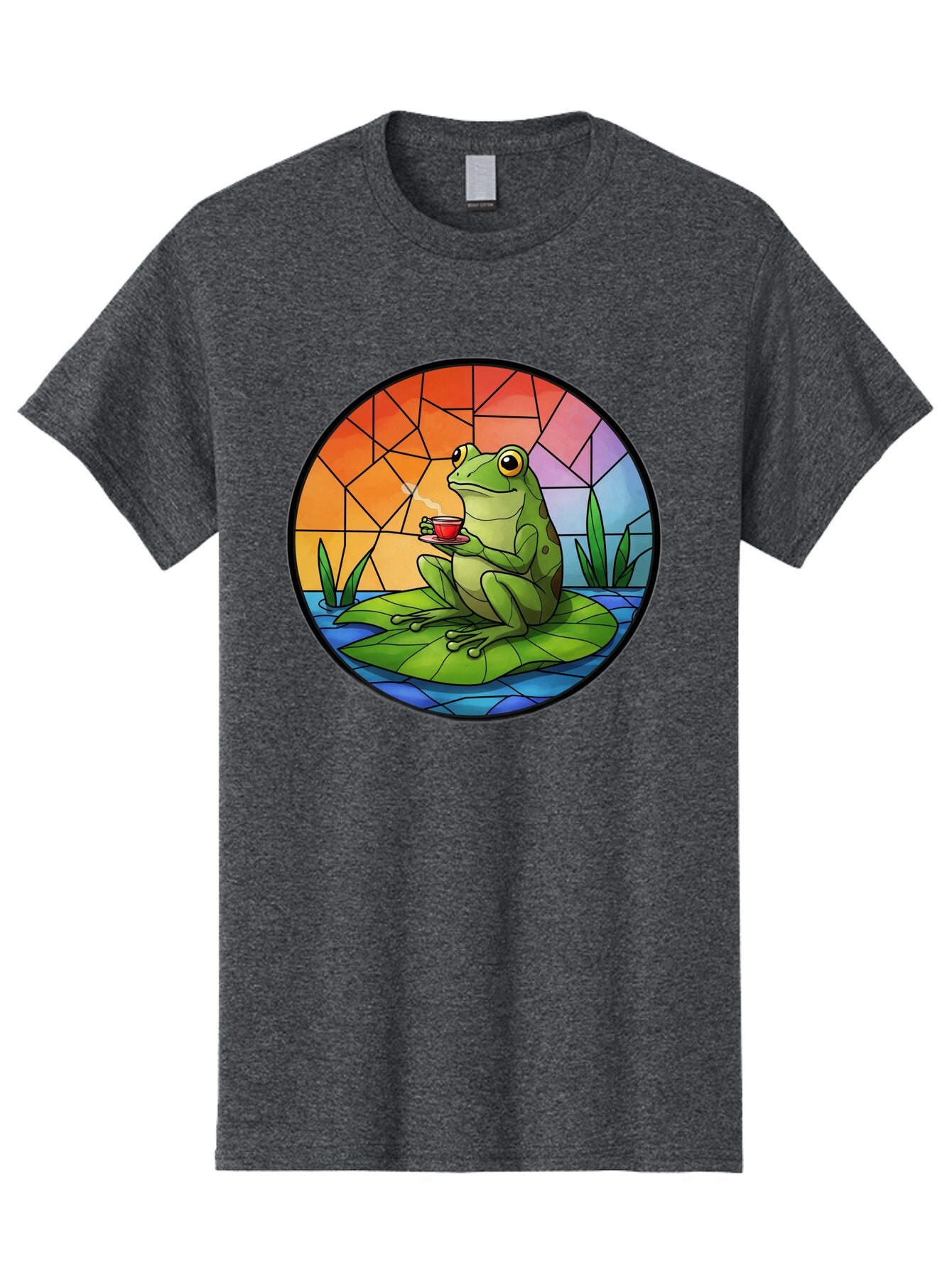 Frog-Sitting-On-A-Leaf-Drinking-Coffee Men'S Graphic Tee, 100% Cotton, Comfortable Casual Summer Wear, Machine Washable, Vintage Camera, Old Camera, Antique Camera, Black Camera, Classic Photography, Photography Equipment, Nostalgic Device, Baq862 5