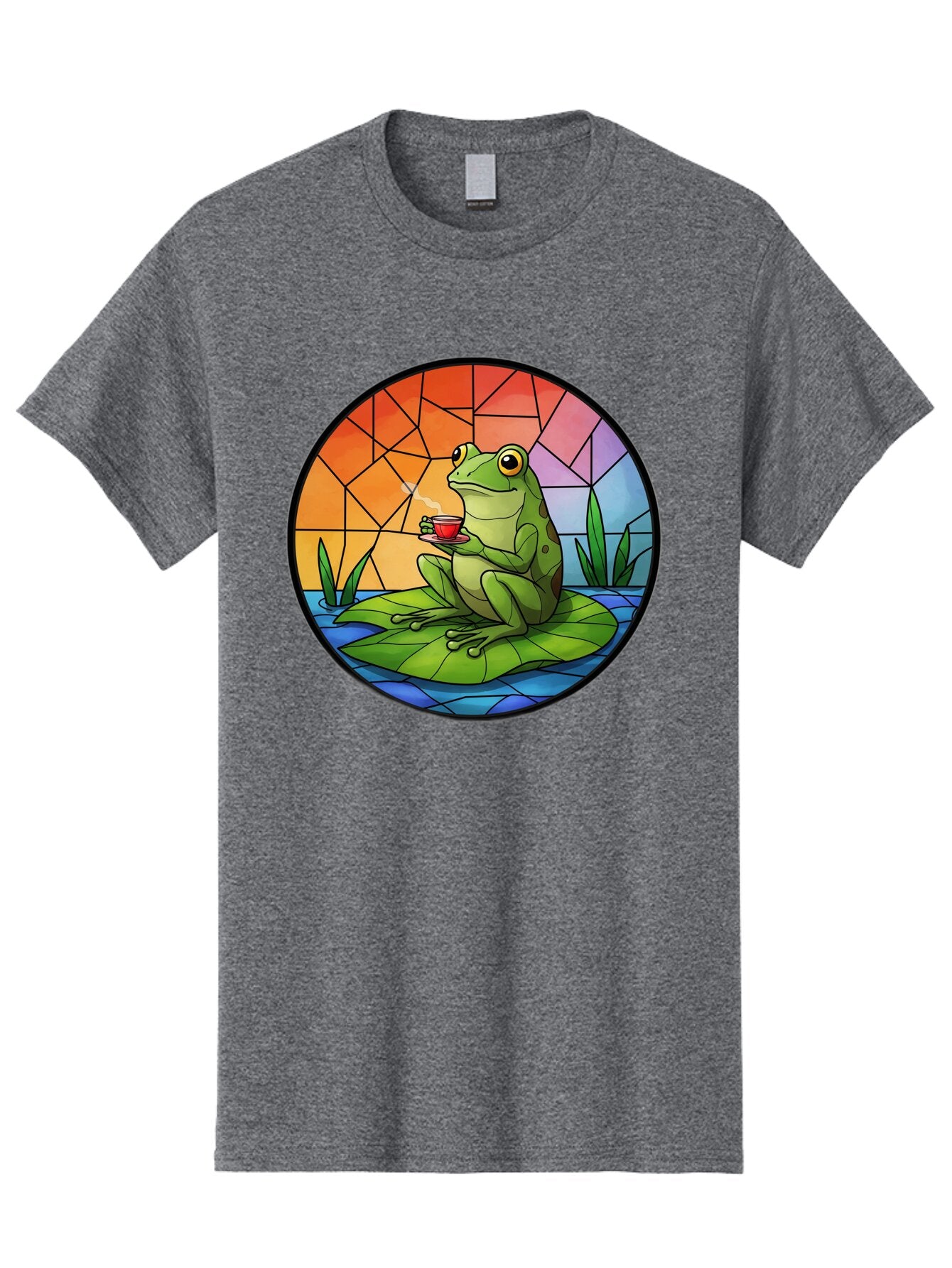Frog-Sitting-On-A-Leaf-Drinking-Coffee Men'S Graphic Tee, 100% Cotton, Comfortable Casual Summer Wear, Machine Washable, Vintage Camera, Old Camera, Antique Camera, Black Camera, Classic Photography, Photography Equipment, Nostalgic Device, Baq862 6